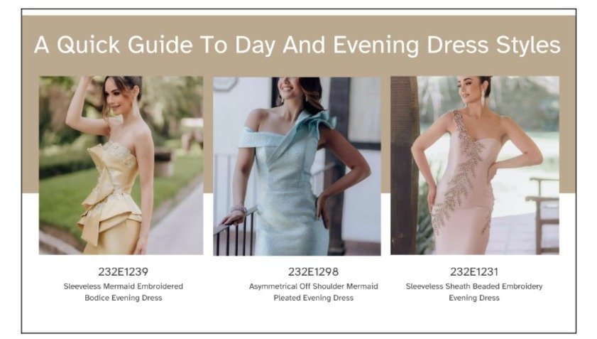 A Quick Guide To Day And Evening Dress Styles