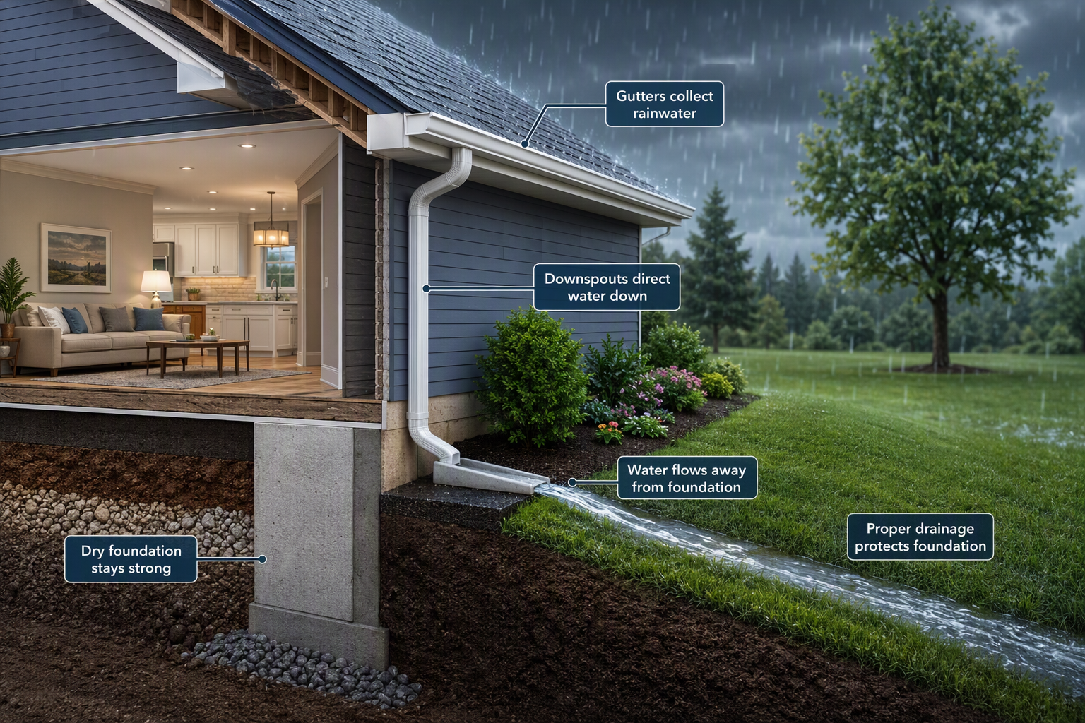 Gutter Problems That Can Damage Your Home's Foundation