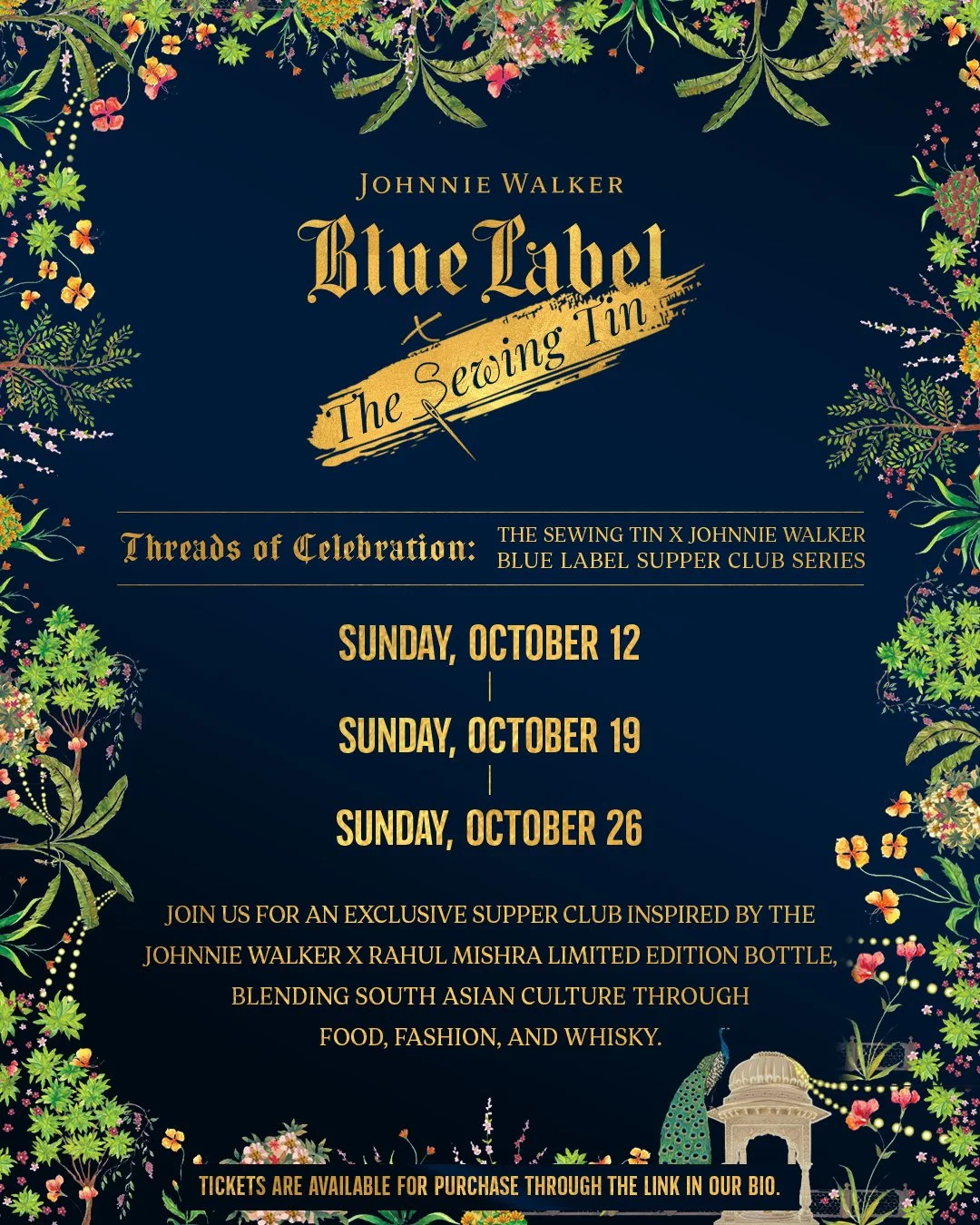 Johnnie Walker Blue Label Launches a Festive Supper Club with Rahul Mishra and The Sewing Tin