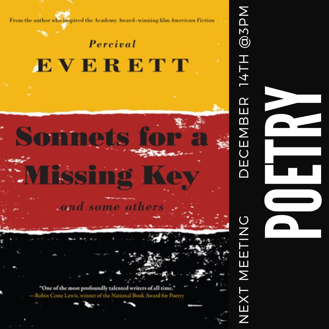 Poetry Book Club:  Sonnets for a Missing Key