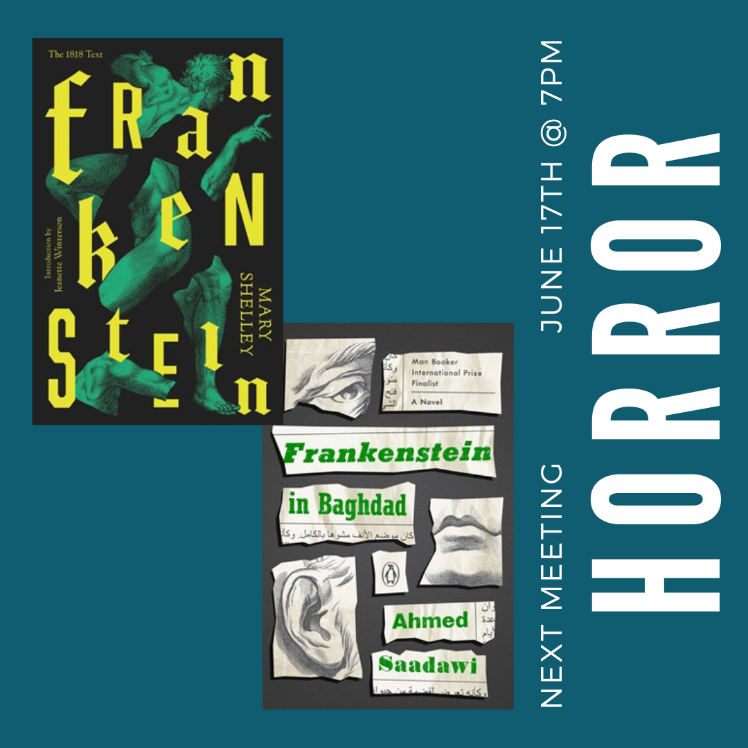Horror Book Club -  Frankenstein Double Feature