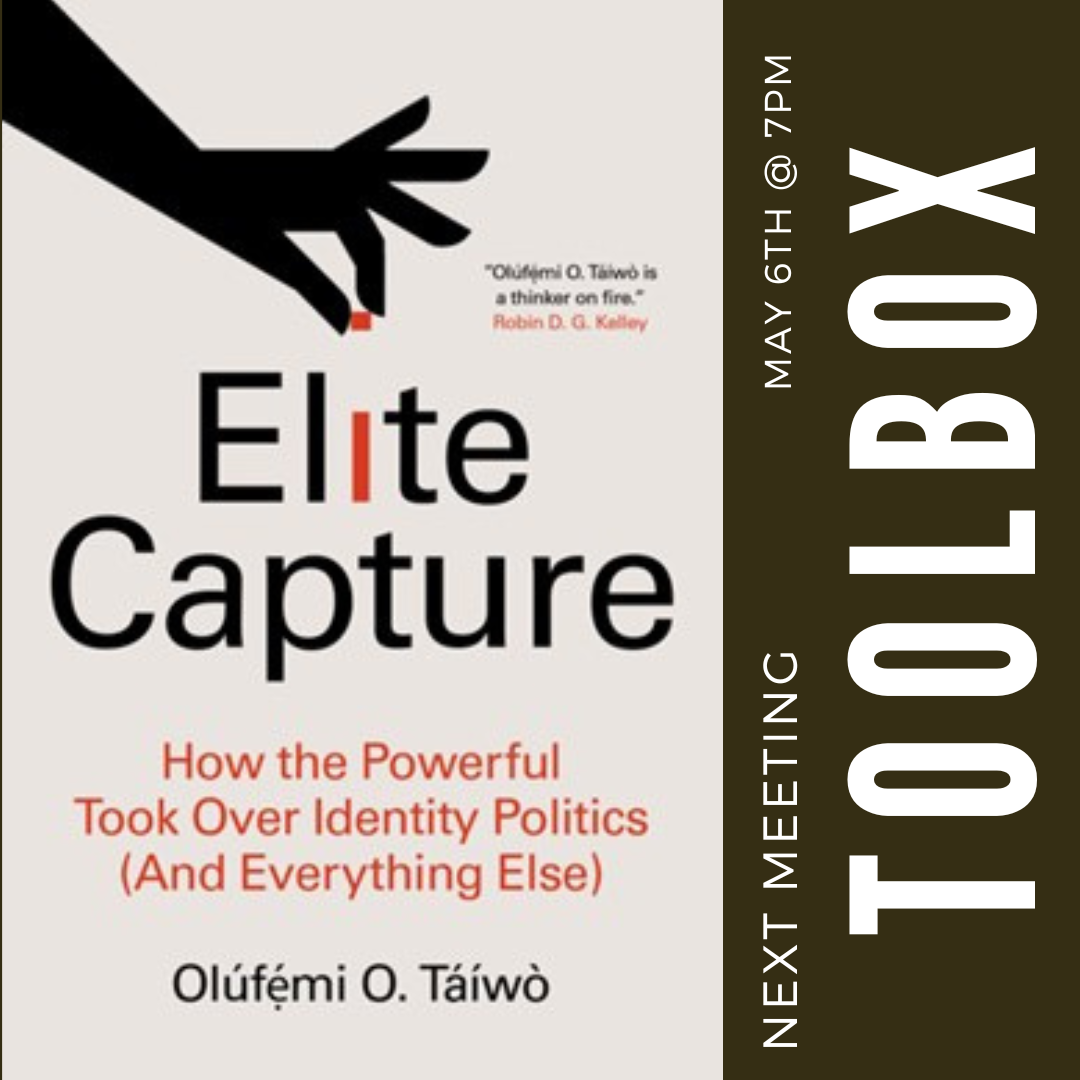 Toolbox Book Club: Elite Capture
