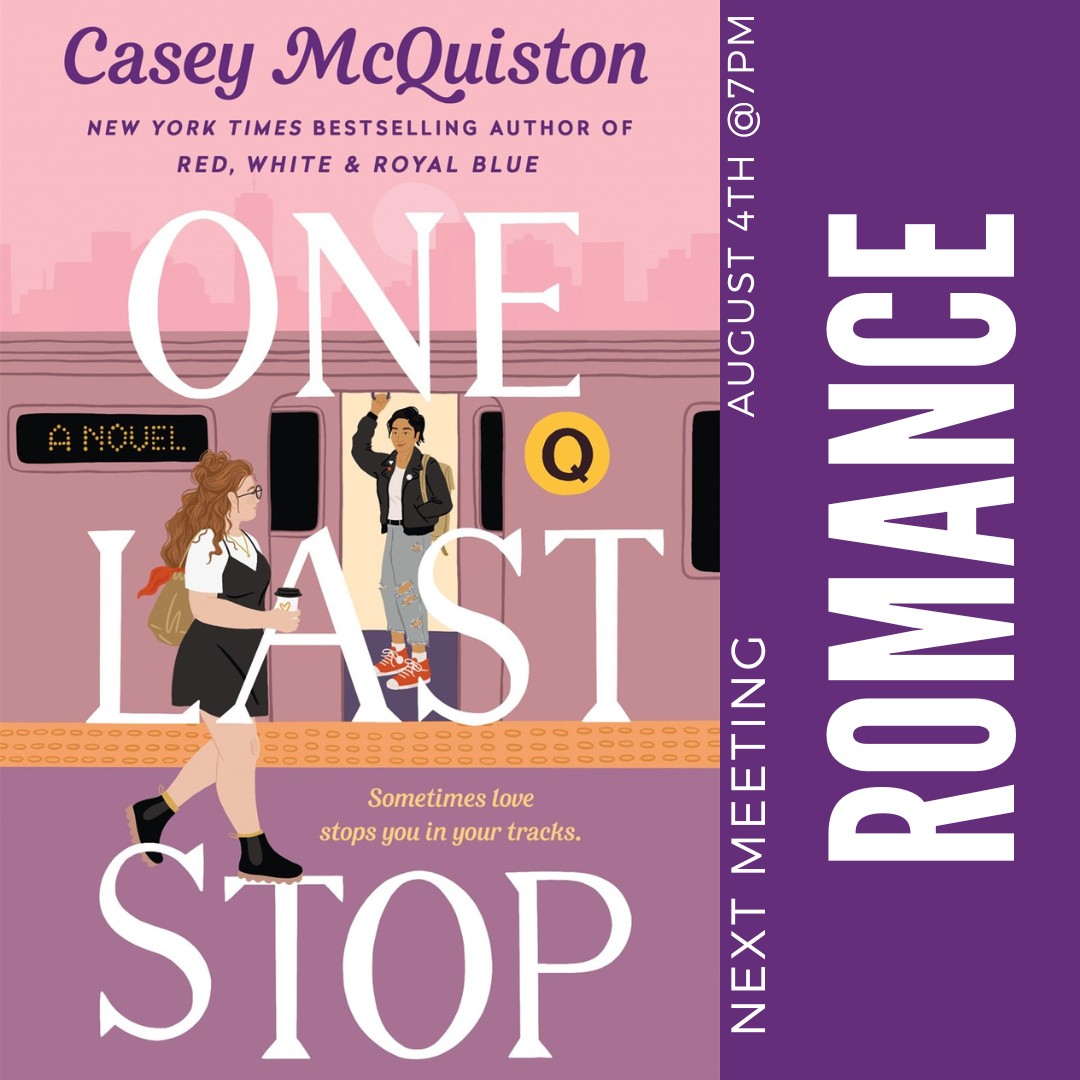 Romance Book Club: One Last Stop by Casey McQuiston