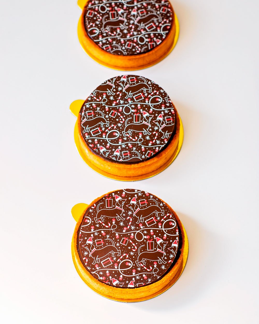 Weenie Dog Christmas Peppermint Tart