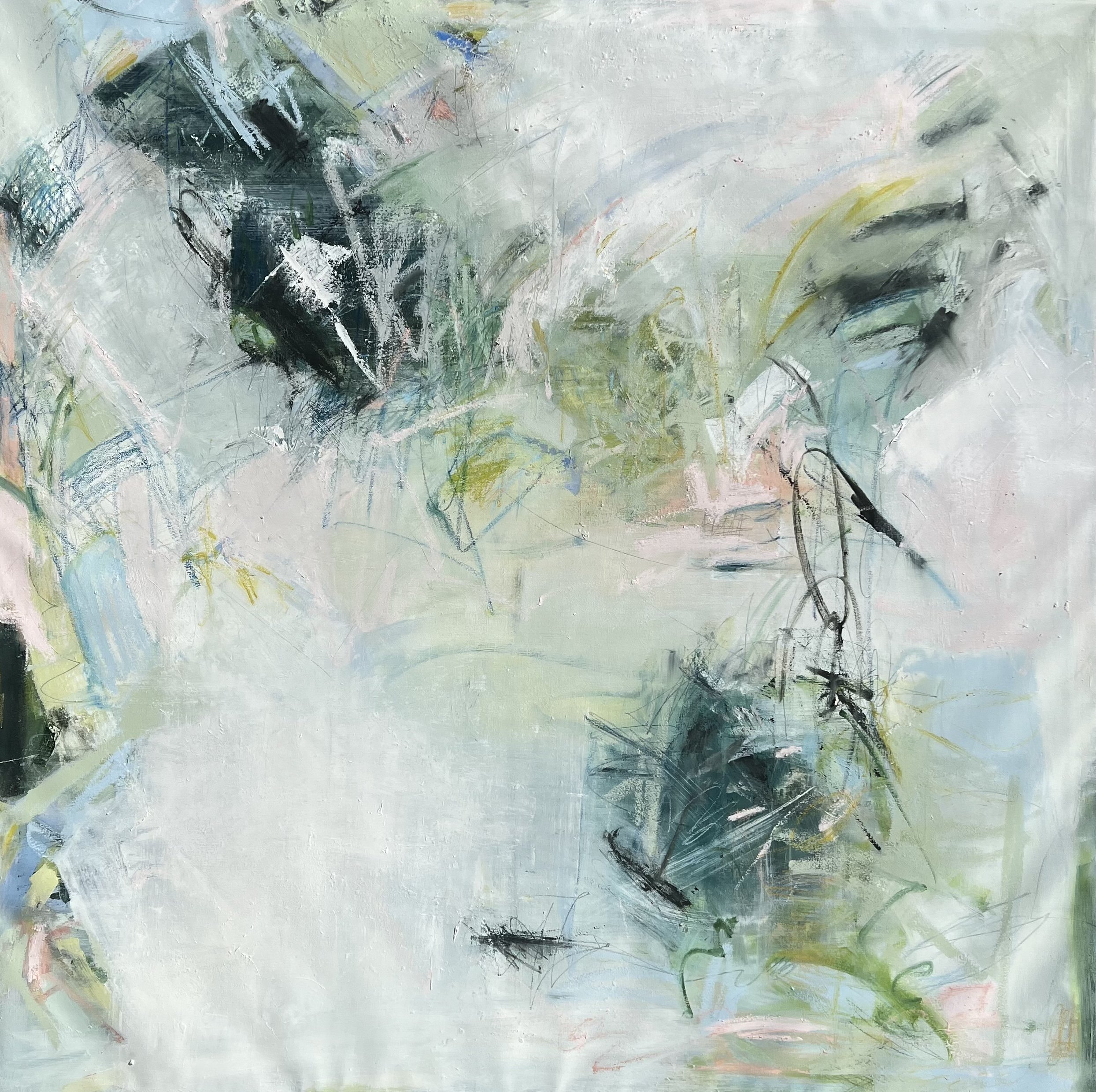 48 x 48 Oil, pencil, and pastel on canvas SHOP NOW