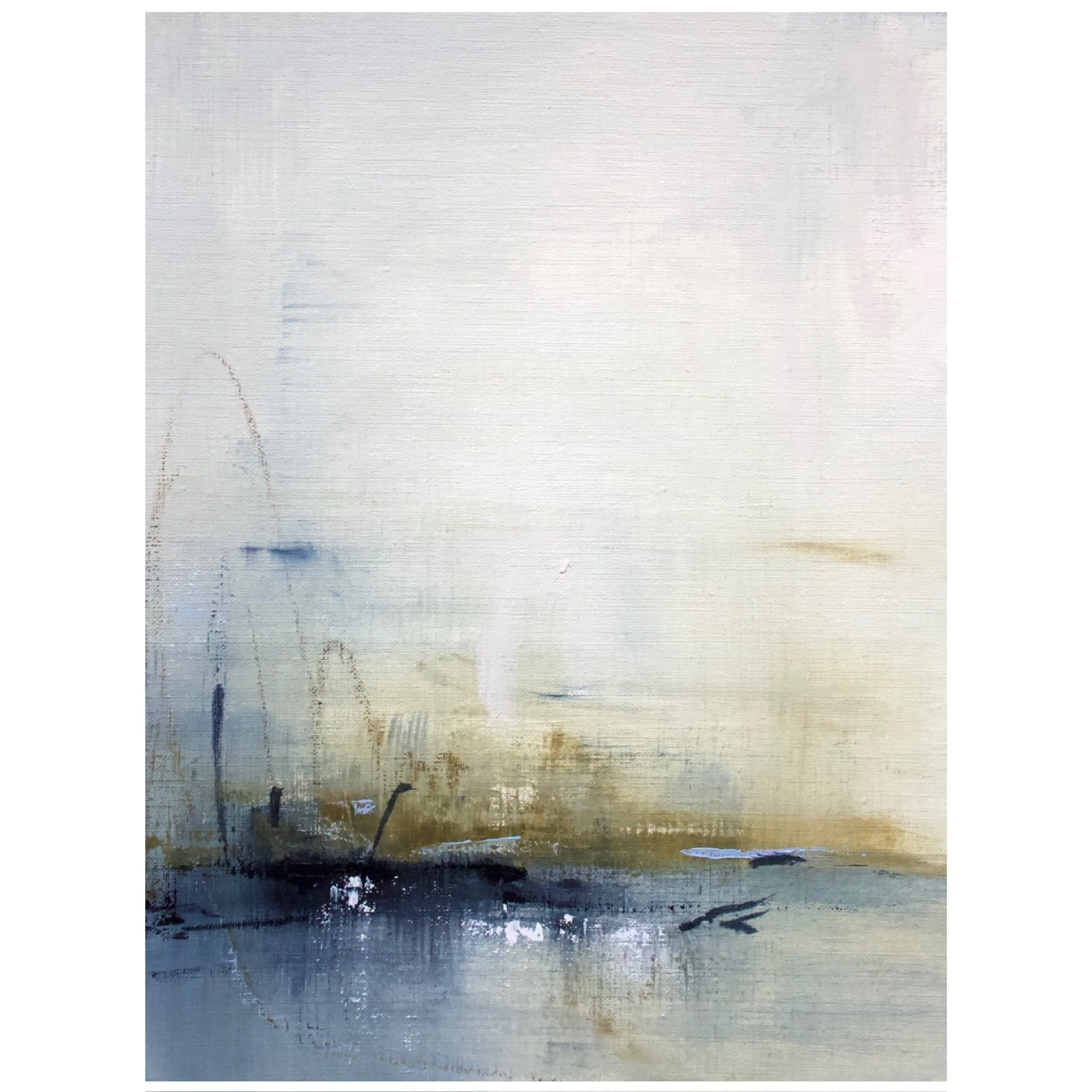  9in x 12in   oil and pencil on paper 