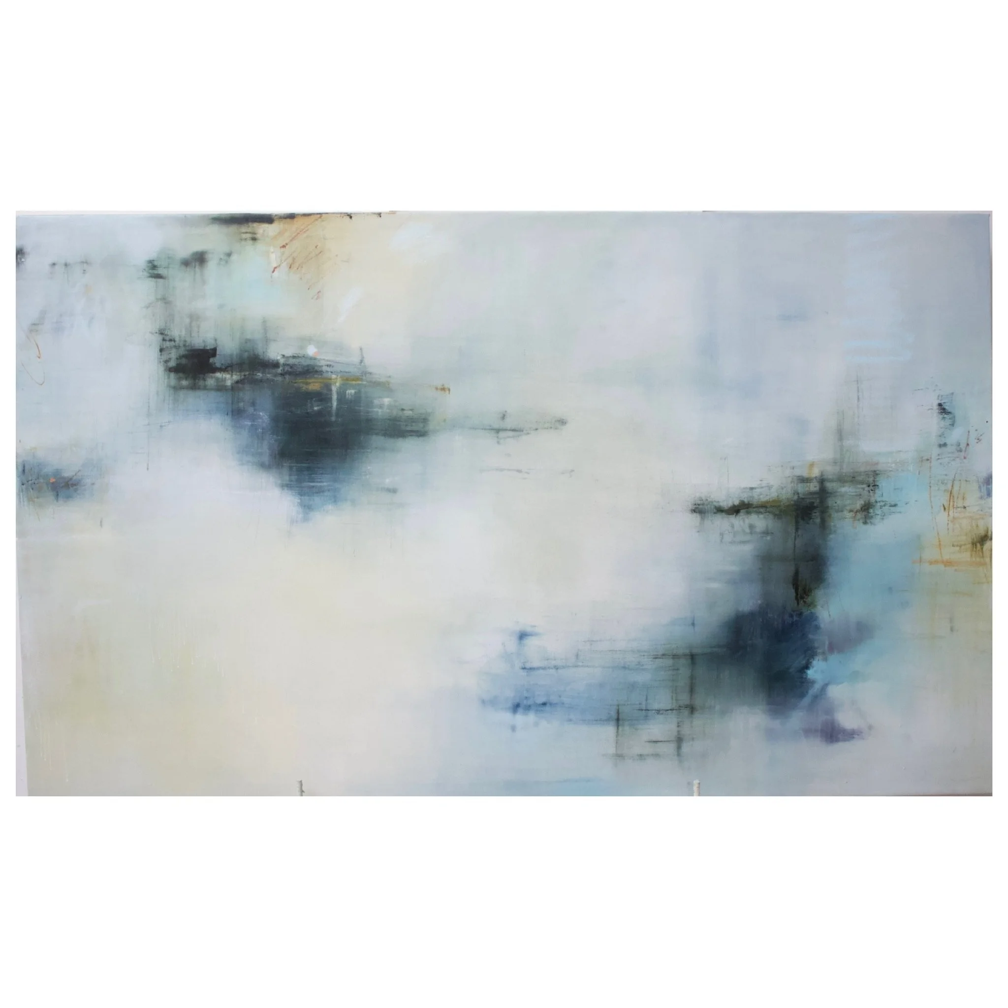  36in x 60in   oil, pencil and pastel on canvas 