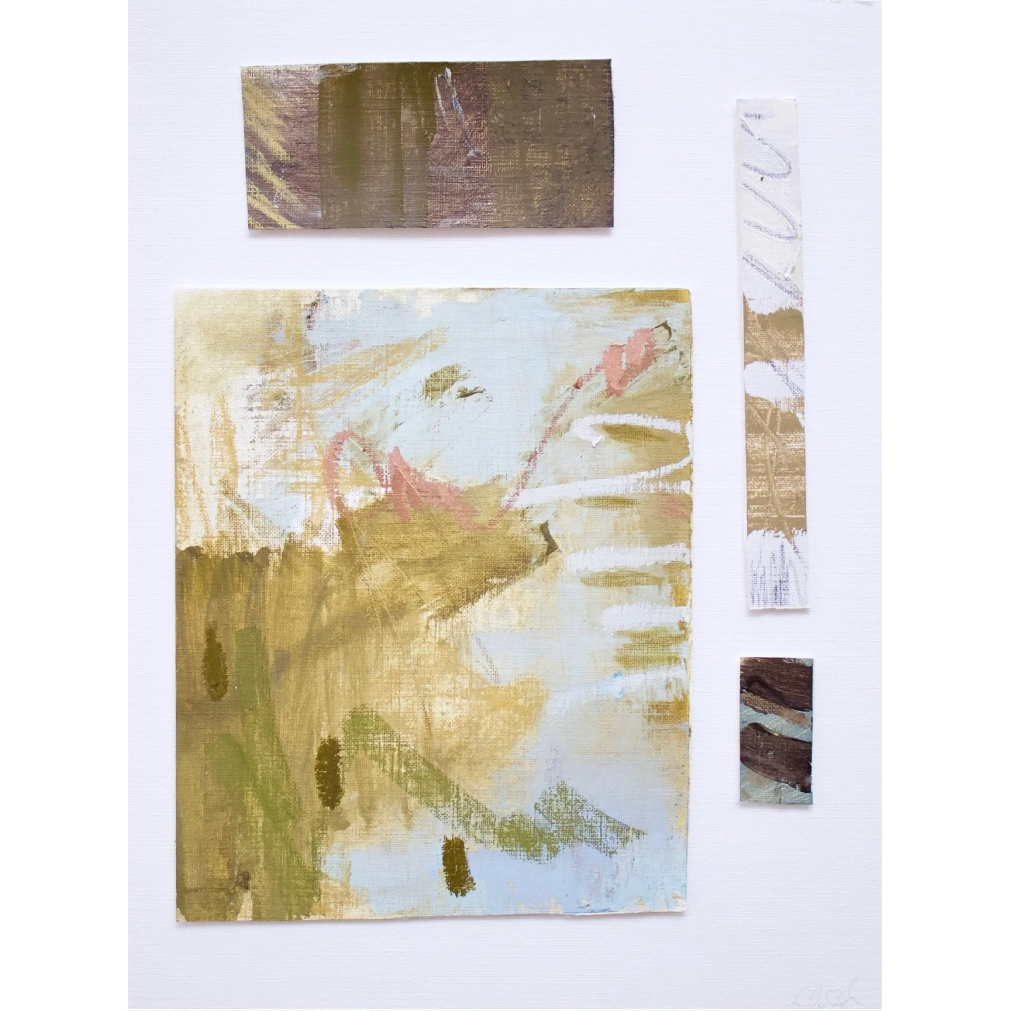  9in x 12in  oil, pastel and pencil pasted on paper    Shop Now!  