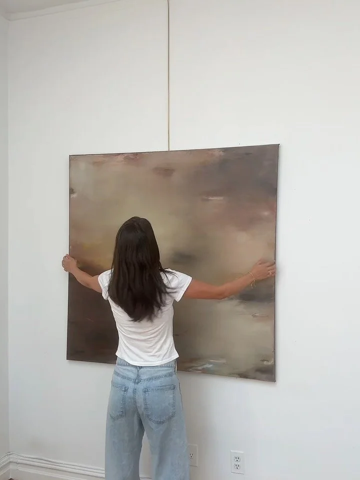 &ldquo;Steady&rdquo; &bull; 48in x 48in &bull; oil on canvas 

Available now at @shaingallery 🤍