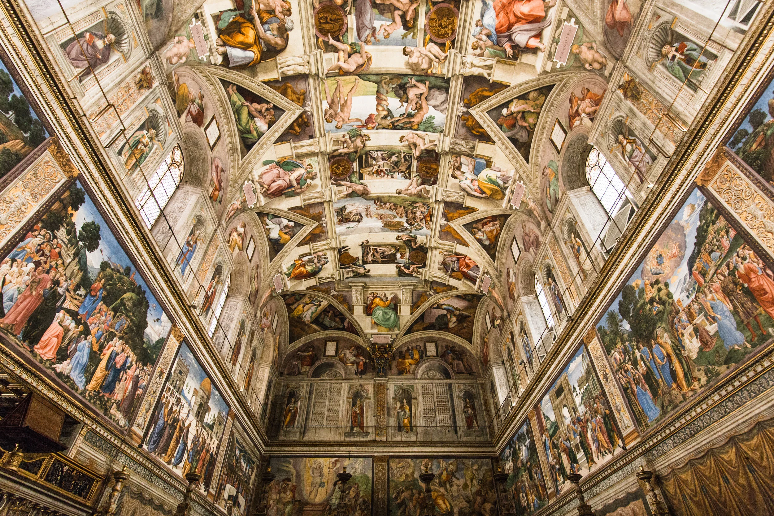 The opposite end of the Sistine Chapel