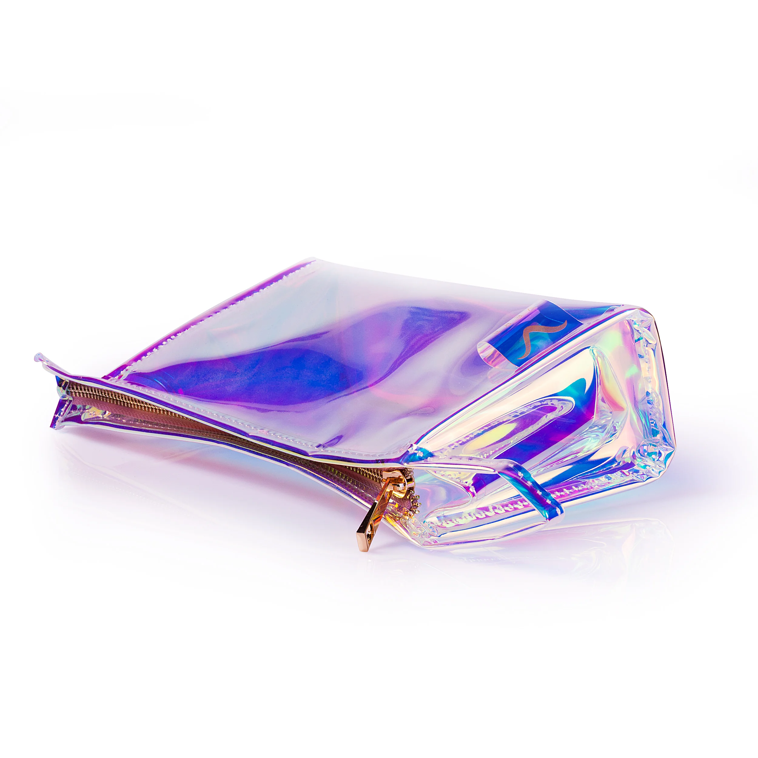 holographic bag cosmetic bag iridescent bag TPU handbag hand bag purse holographic purse accessory makeup fashion trendy vere holographic vere everlasting vere prism