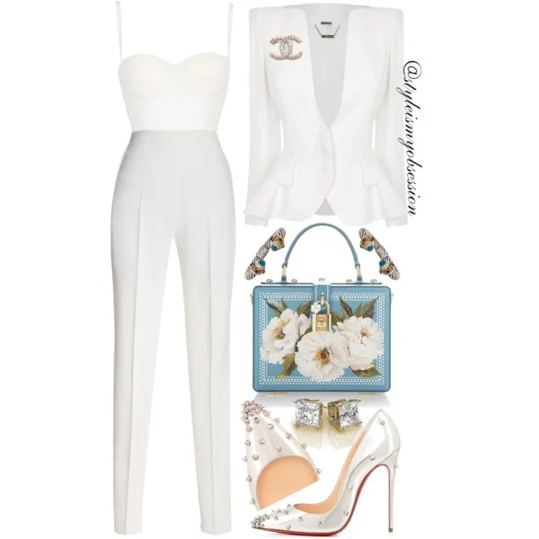 Style Inspiration Something Blue Alexander McQueen Blazer Chrisitan Louboutin Degraspike Pump Dolce & Gabbana Box Bag.jpg