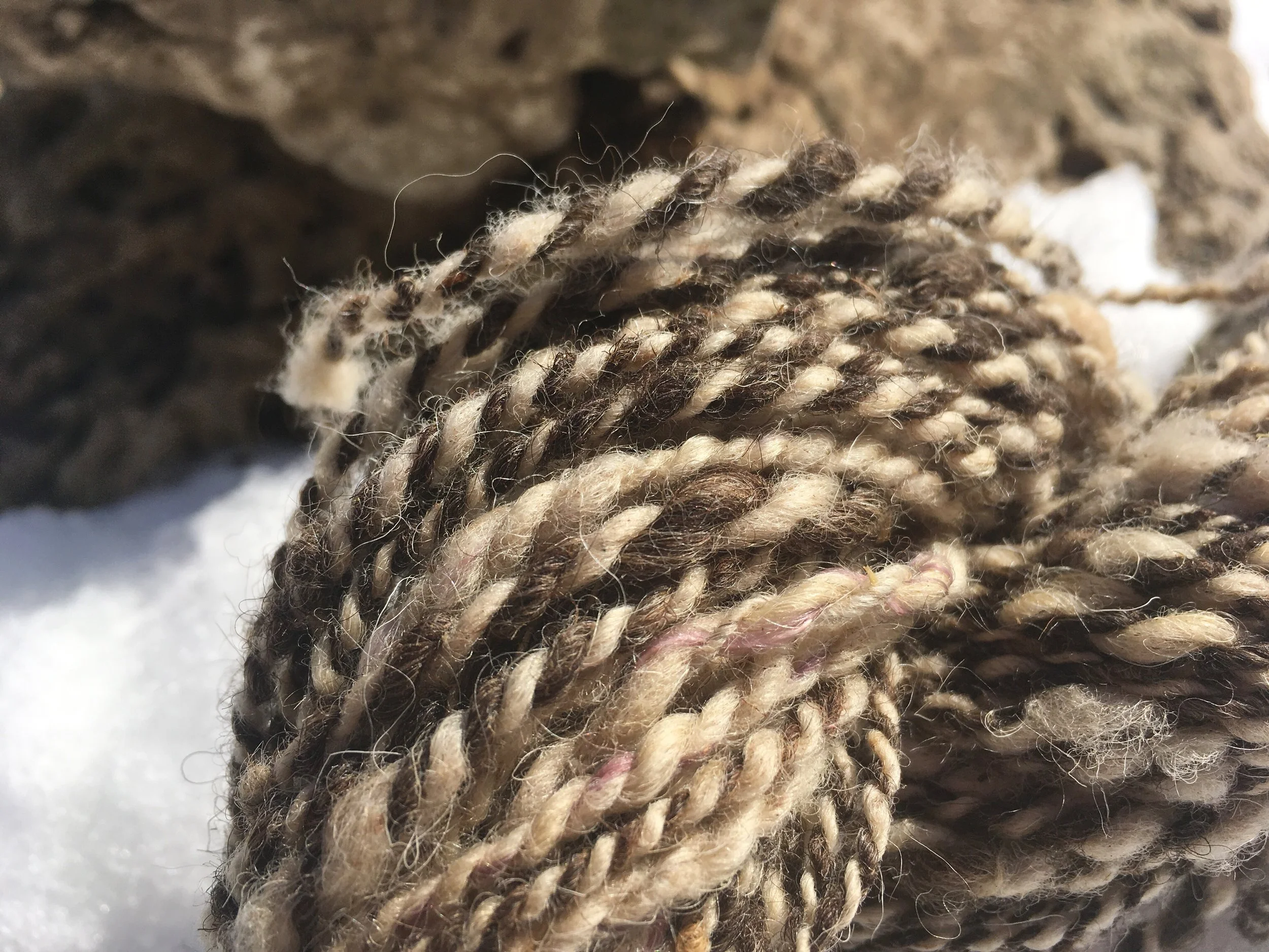 Natural Undyed Handspun Yarn