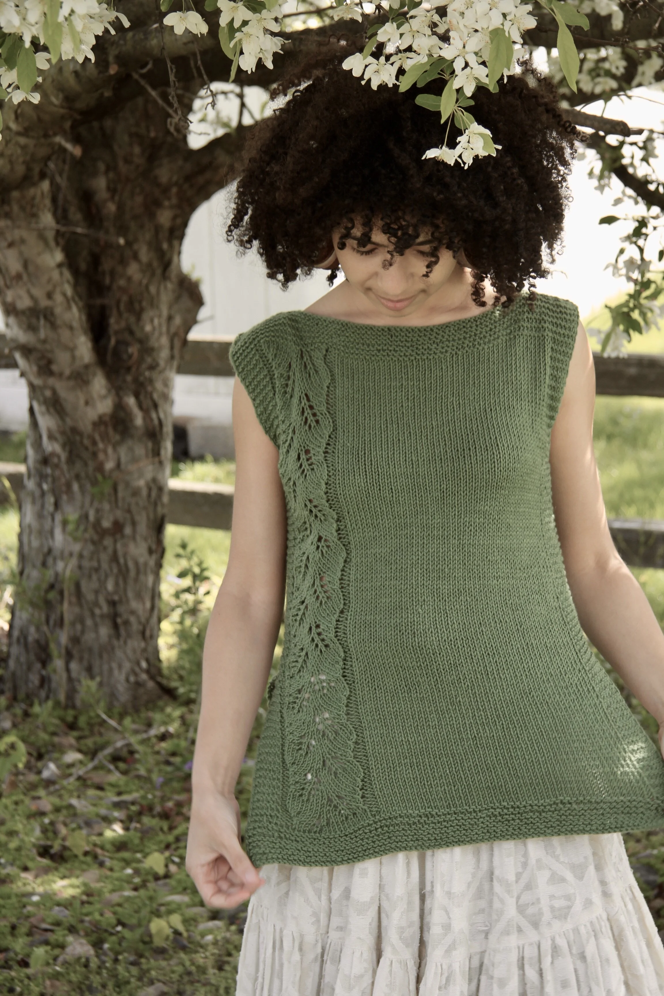 Trellis Tee Knitting Pattern