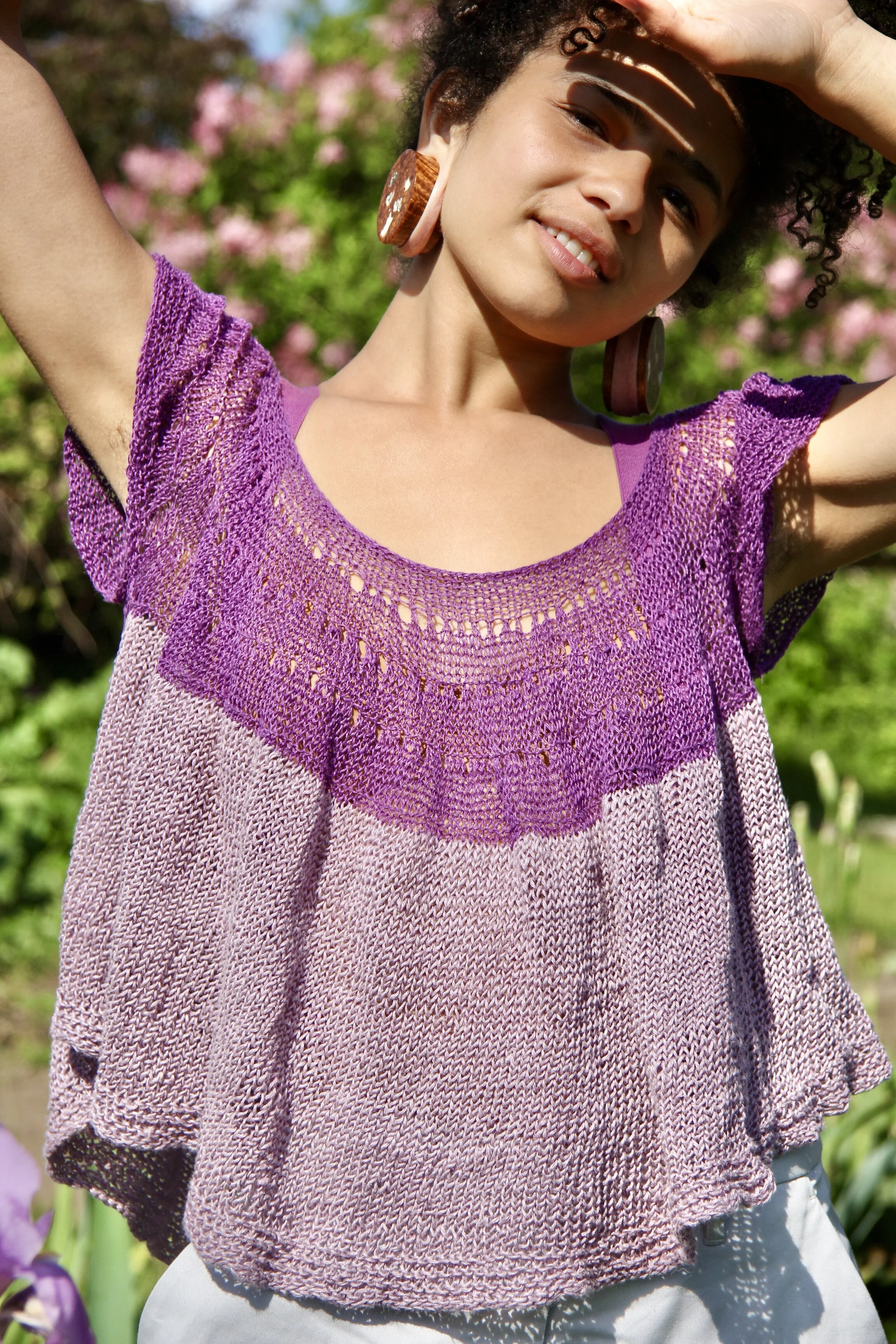 Iris Crop Top Knitting Pattern