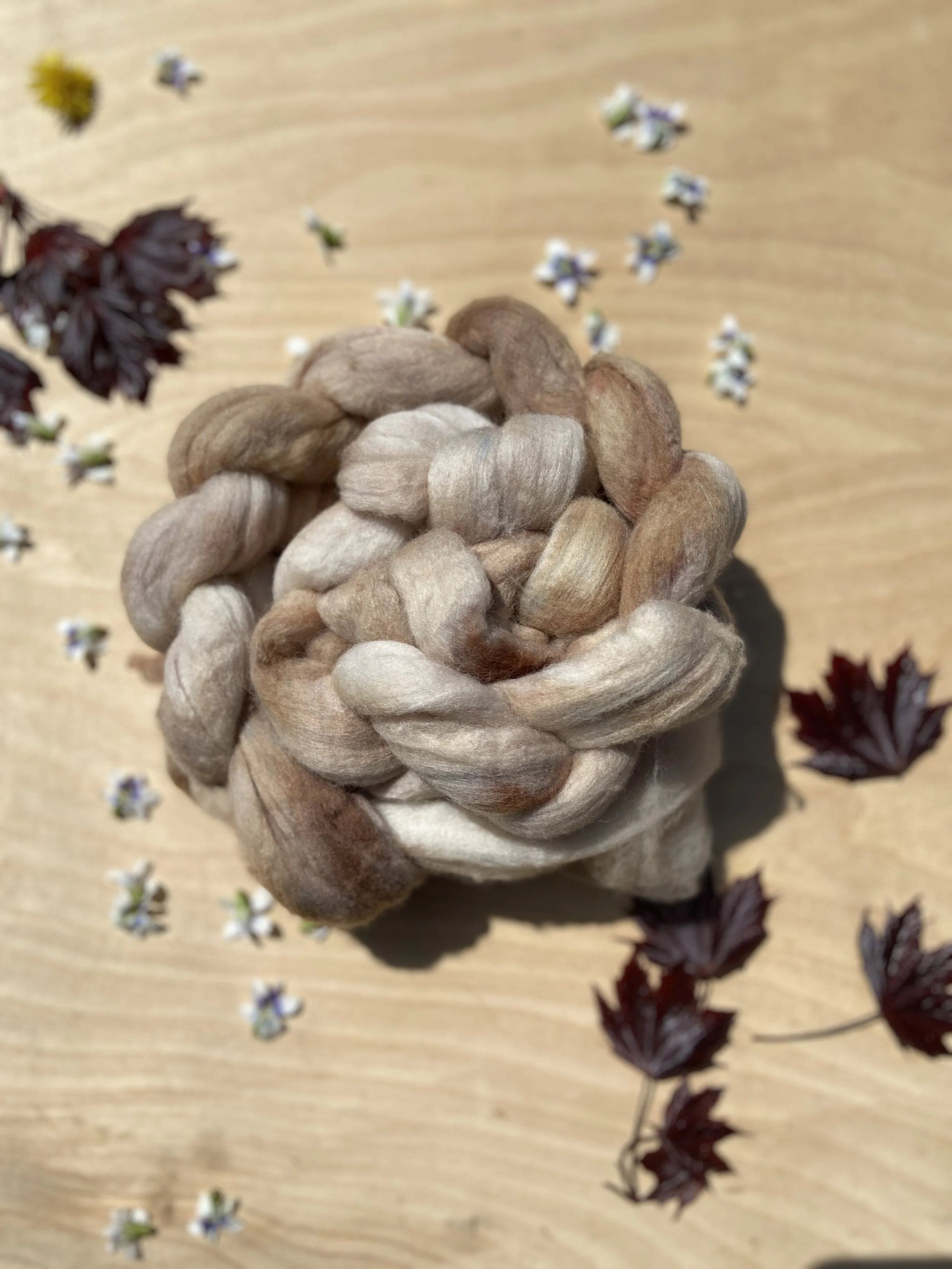Turquoise | Hand Dyed RambouilletWool Roving | Wool Roving for Spinning Felting and Weaving Projects