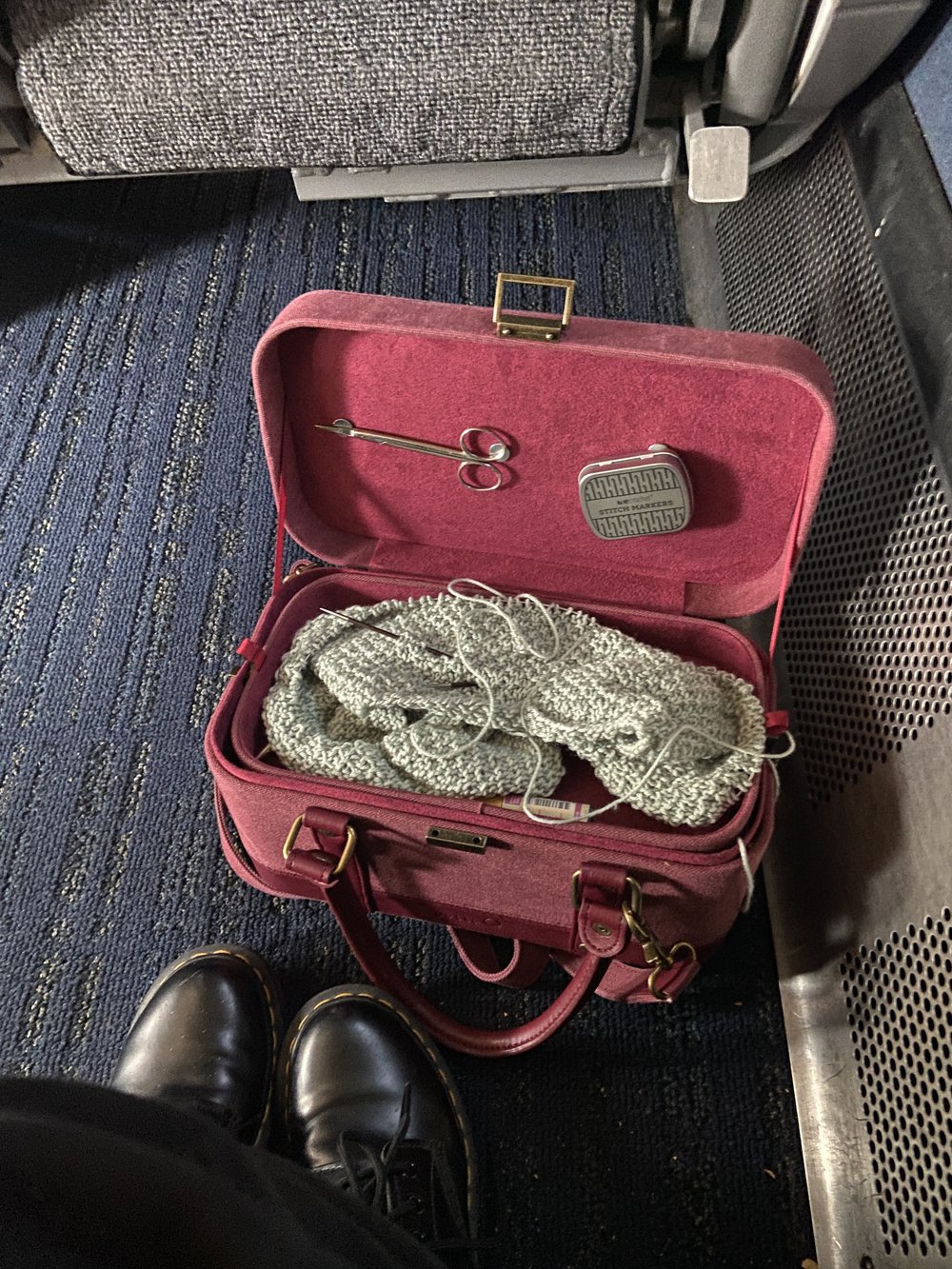 Knitting train Case