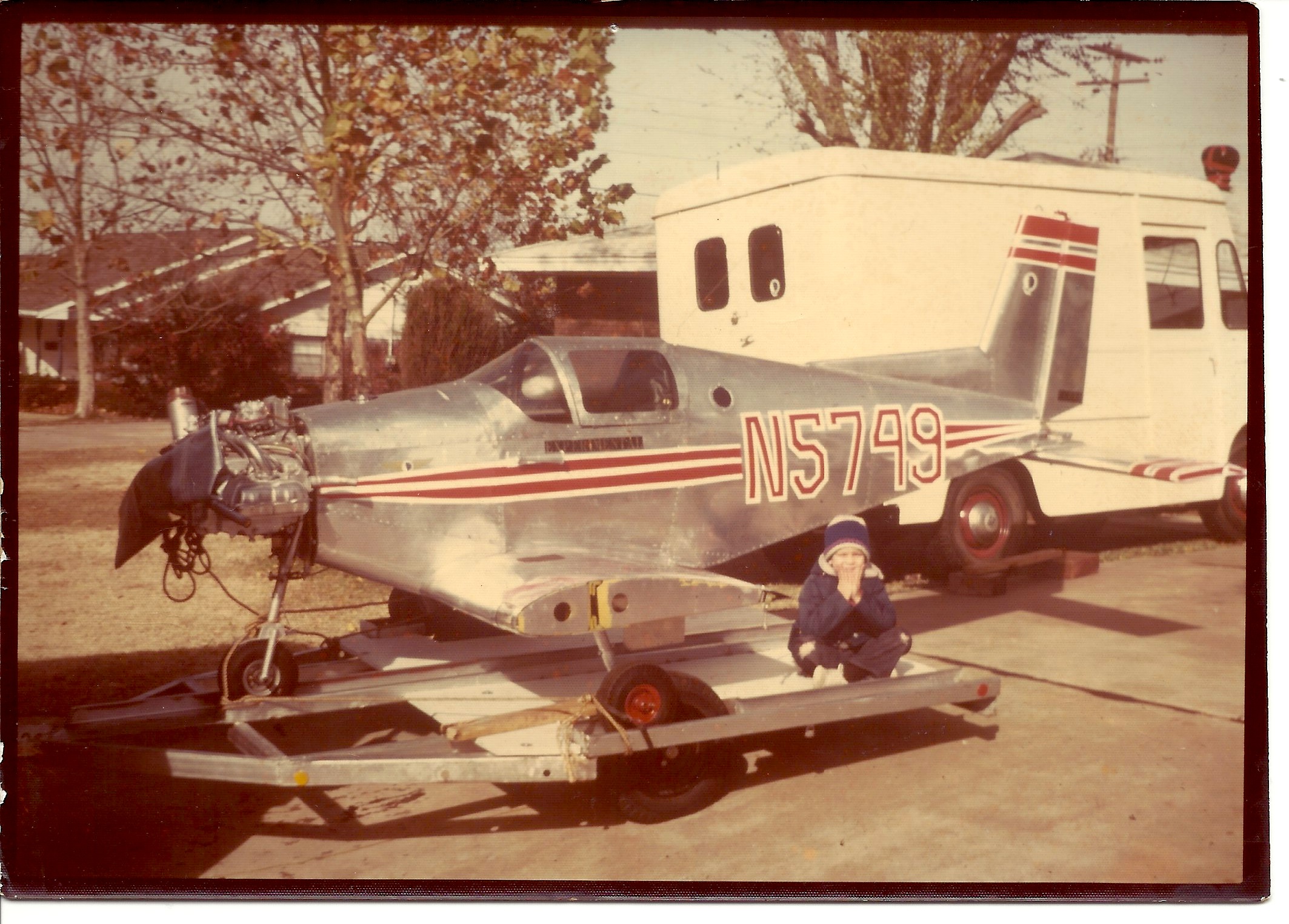 Paul on dad's airplane.