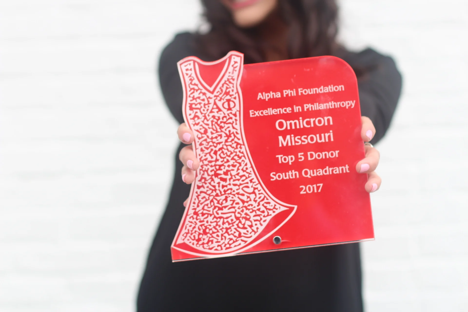  award for raising the second most in the Southern Quadrant for the Alpha Phi Foundation with a donation of over $42,000! 