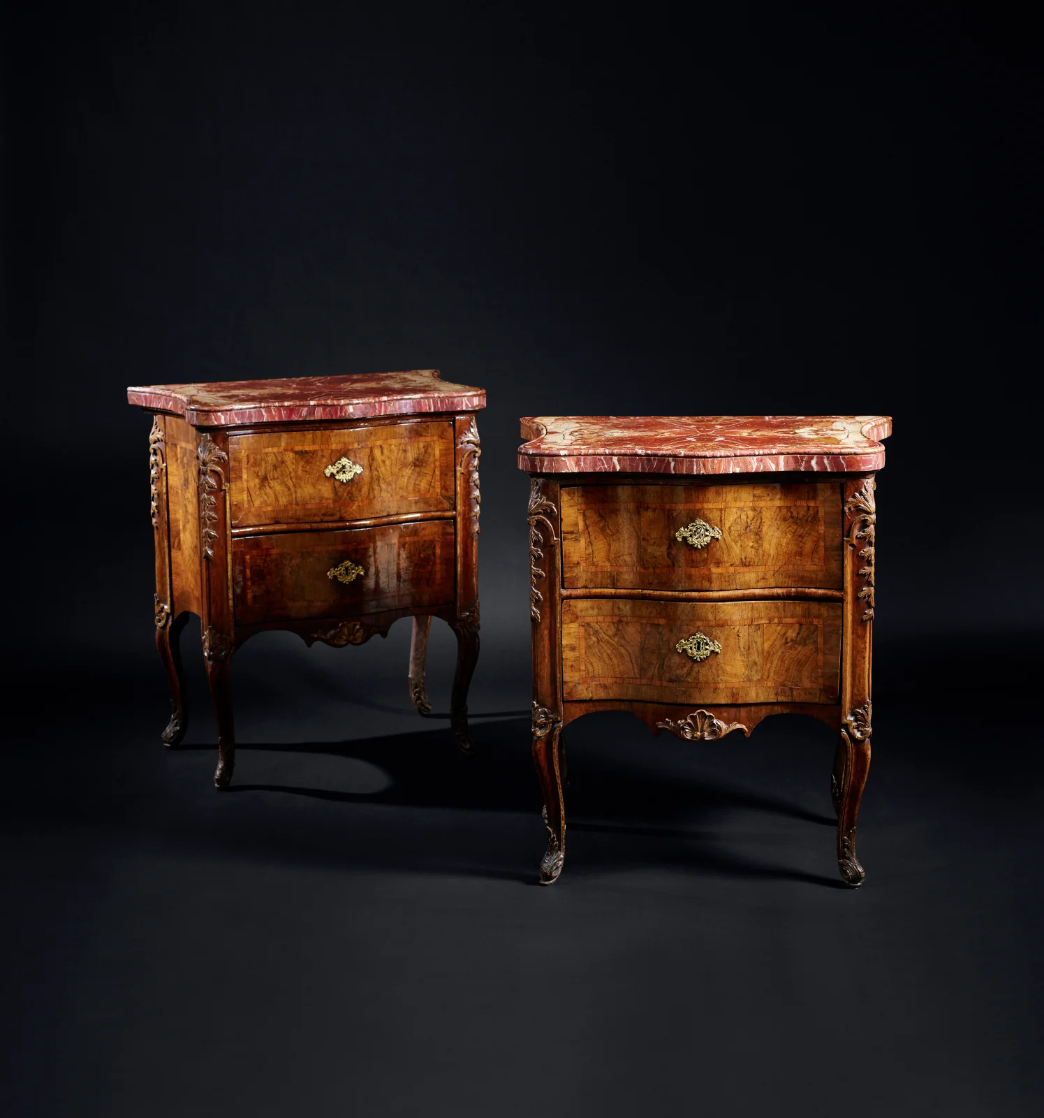 A pair of 18th  century Roman  commodini
