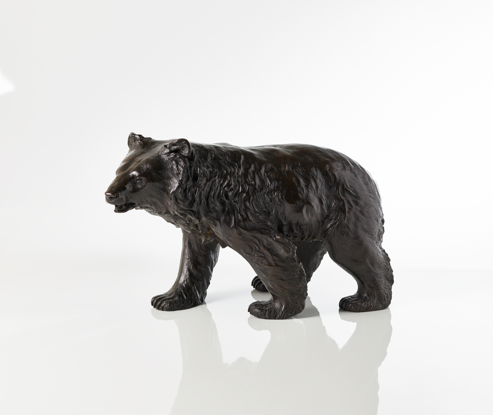 A large Meiji period bronze Bear