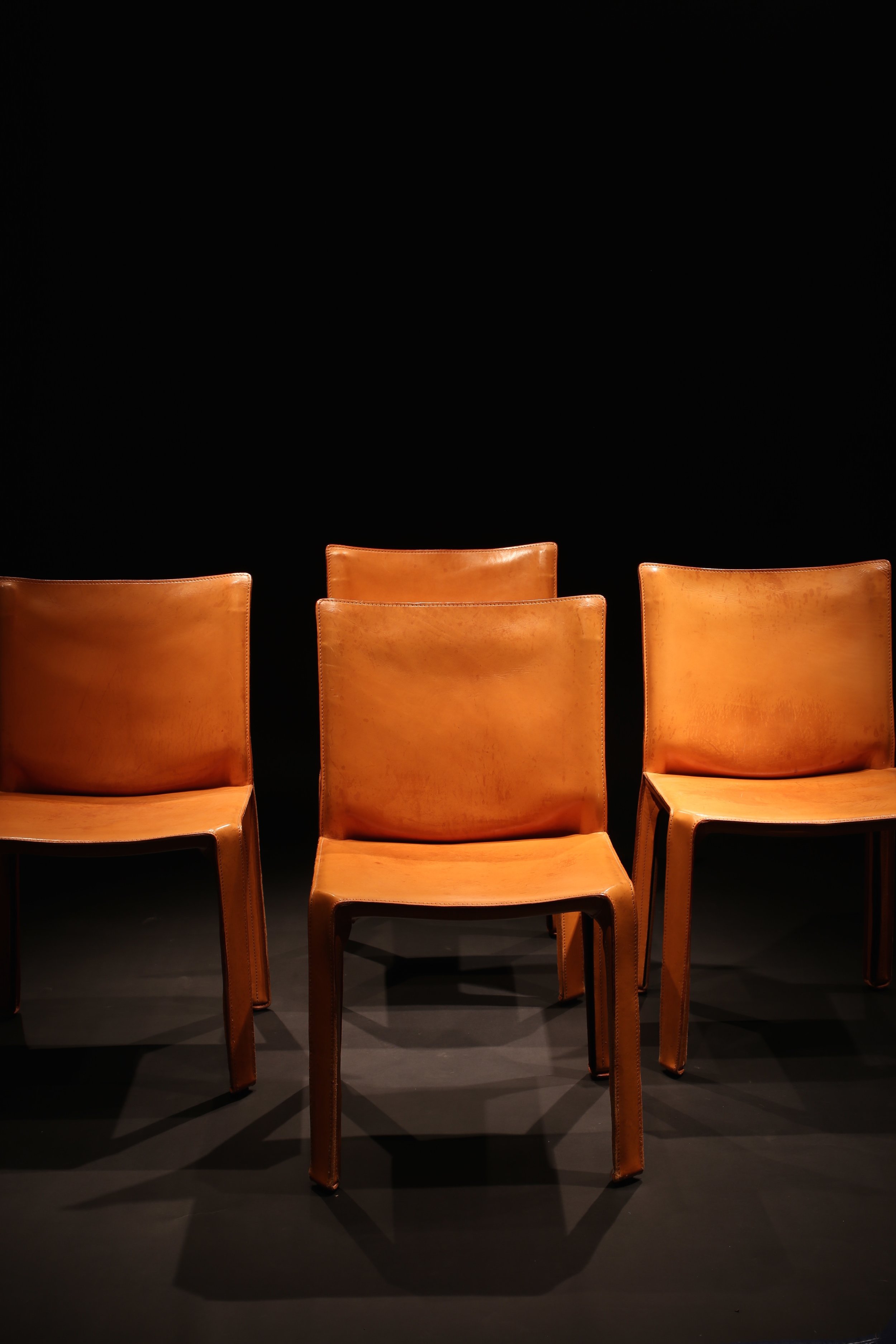 Pair Mario Bellini cab chairs