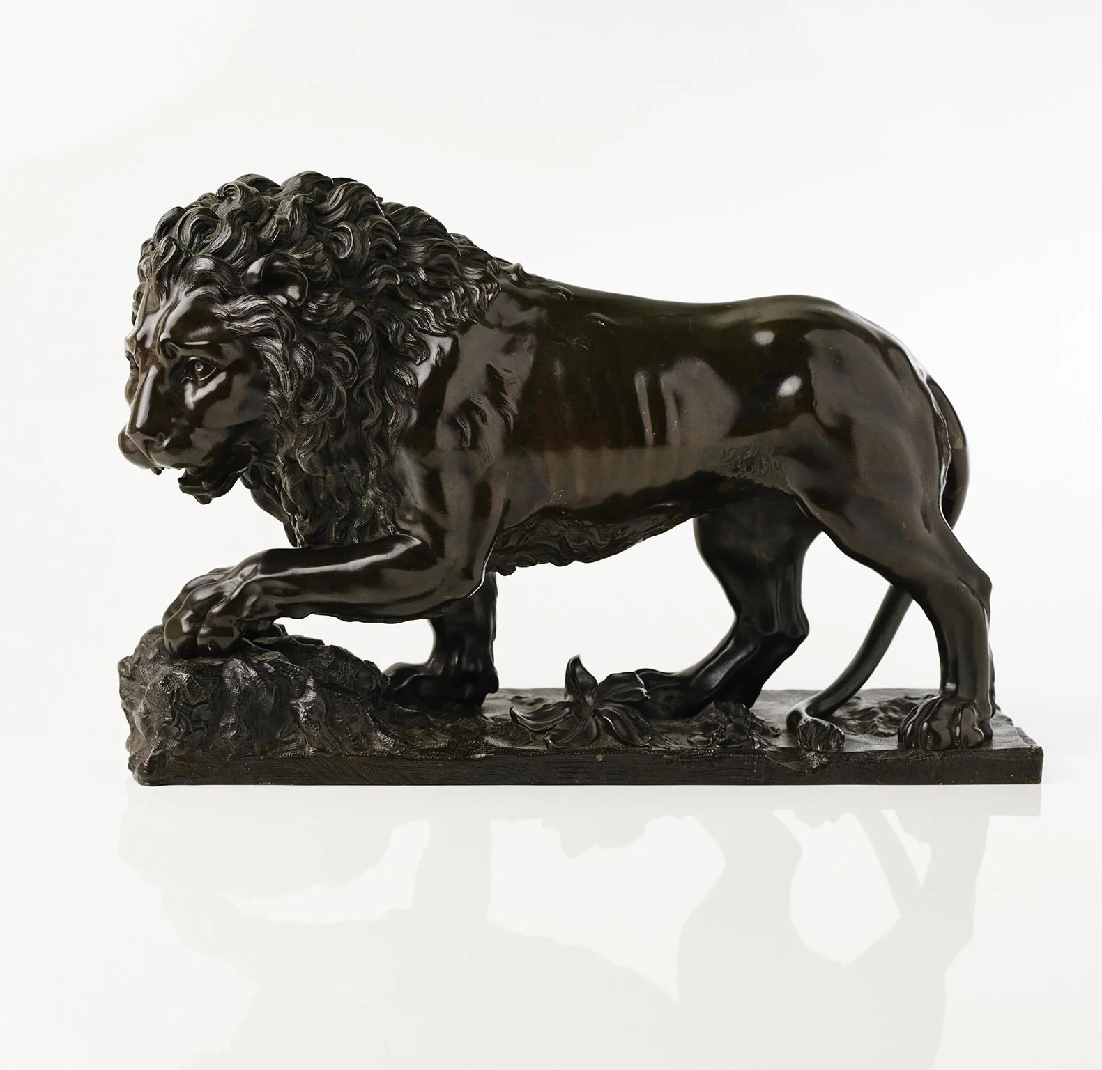 A bronze Medici Lion, circa 1820.