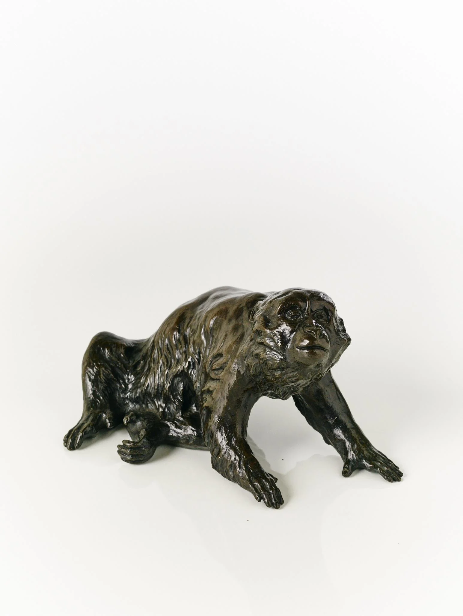 A Meiji period bronze Monkey