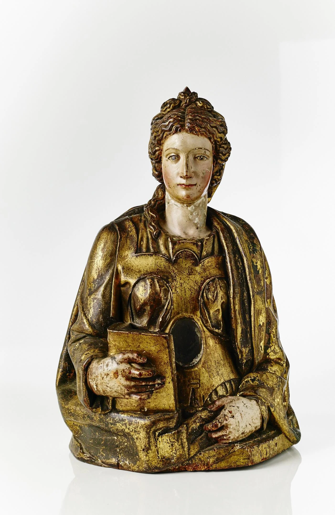 A 16th  century Spanish reliquary bust.