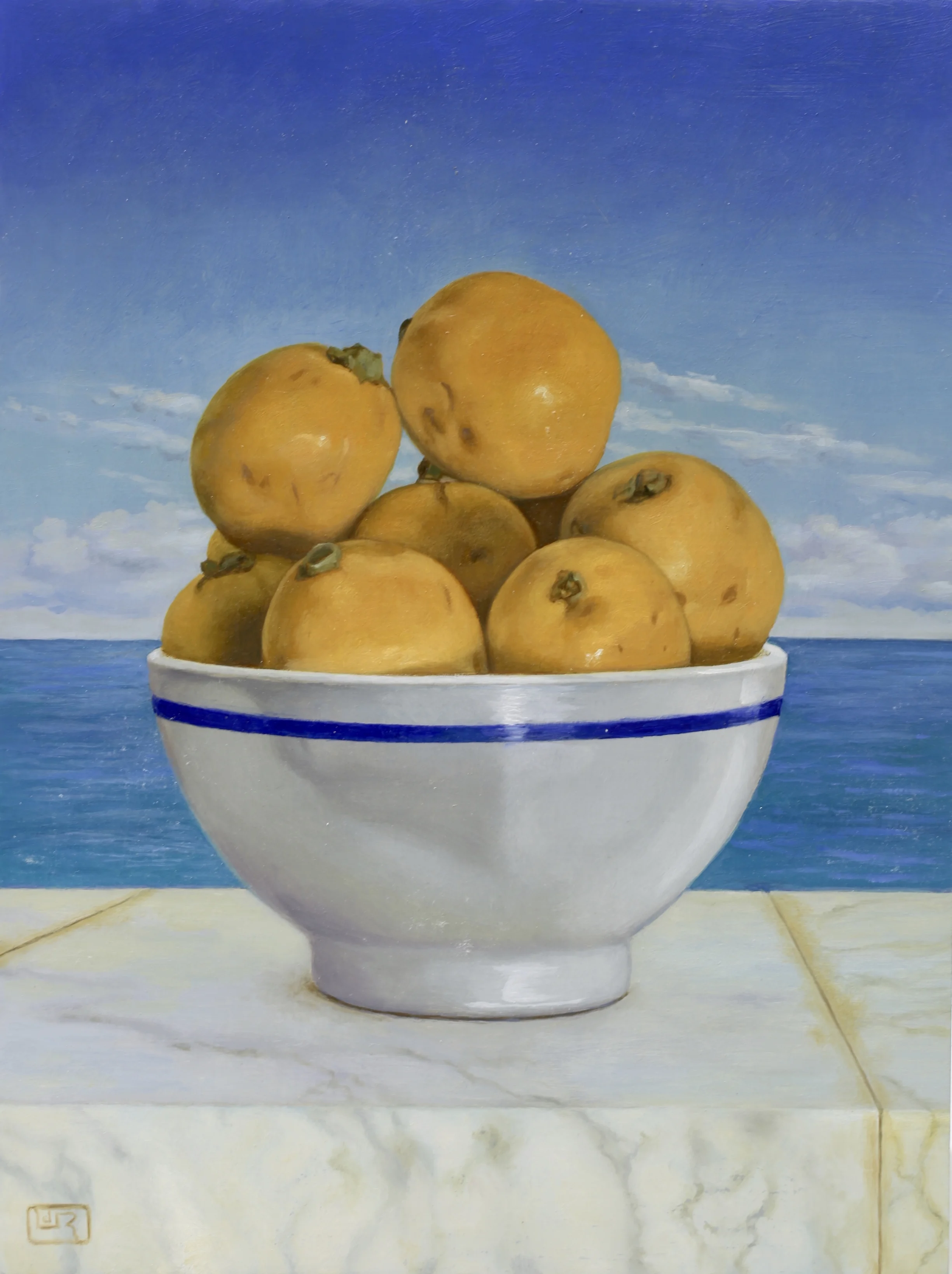 Nespole su fondoazzuro