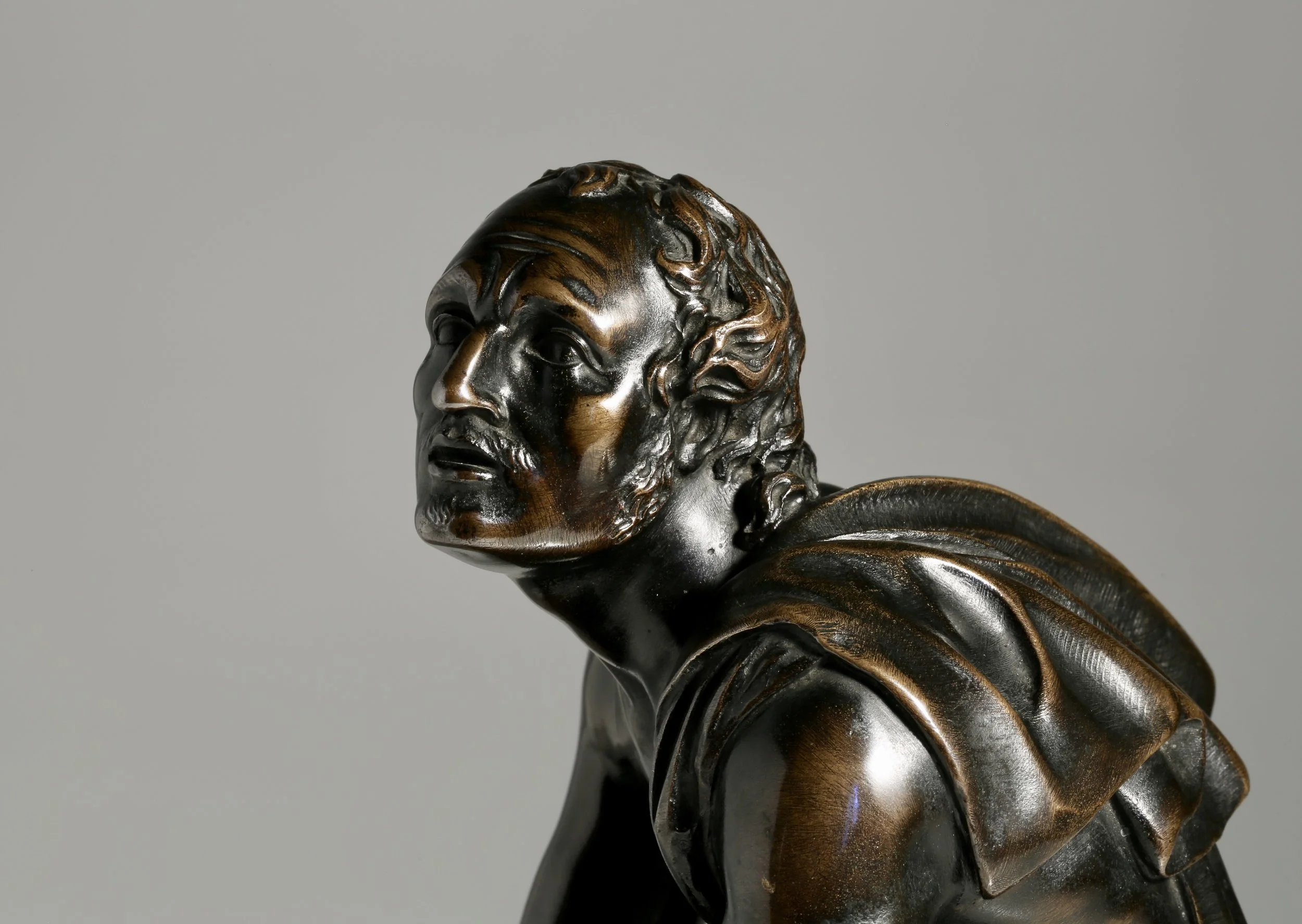 19th century bronze Arrotino