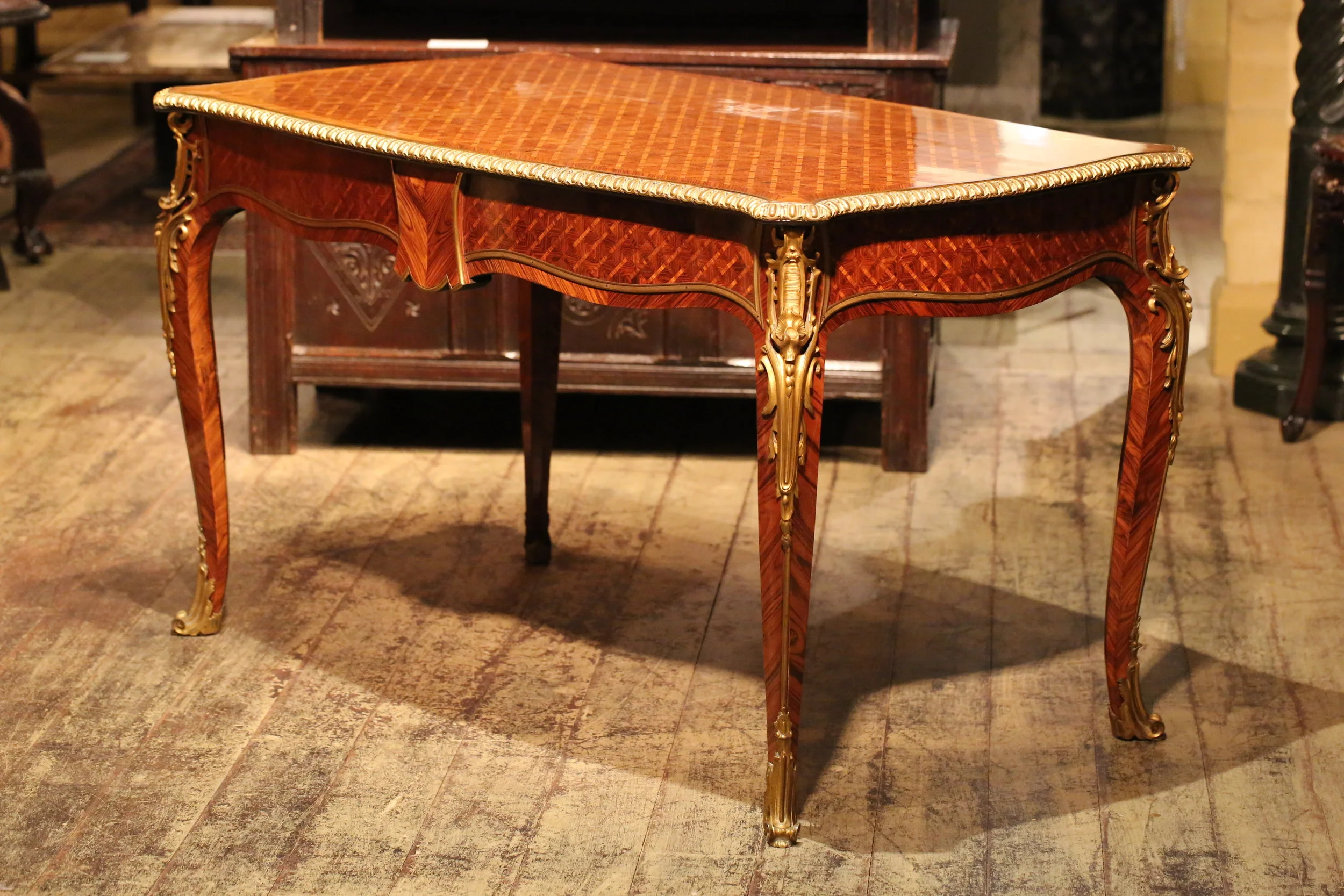 Louis XV style bureau plat