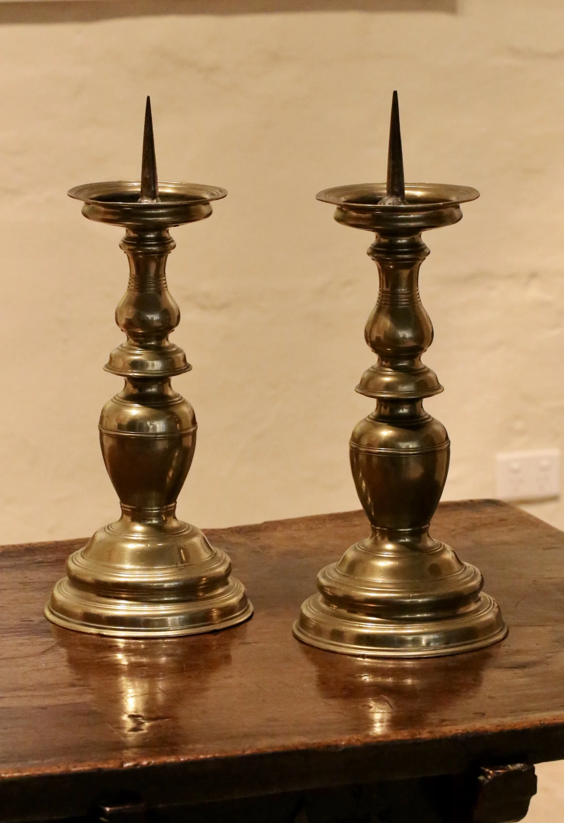 17th century Flemish candlesticks