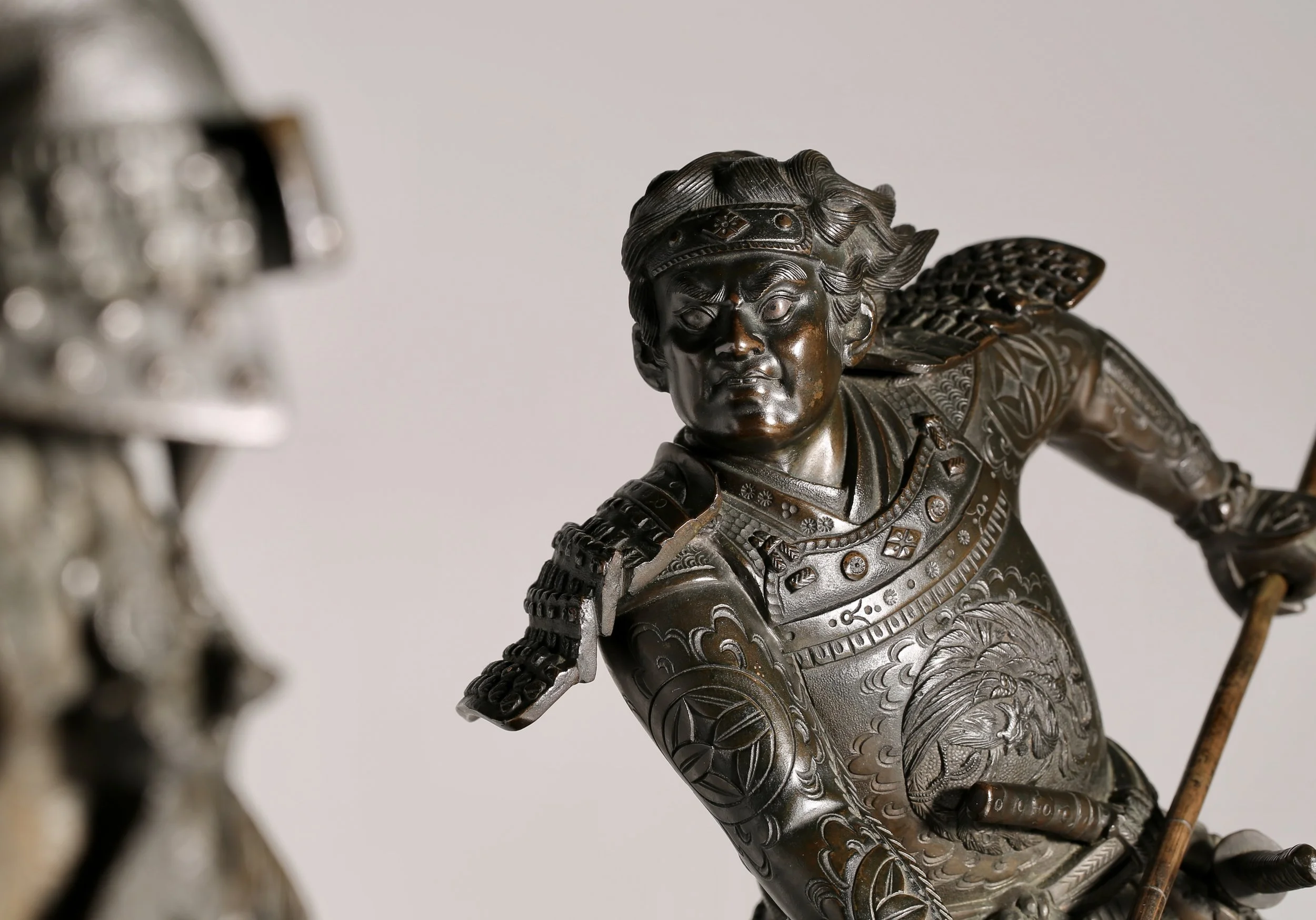 Bronze Samurai warriors