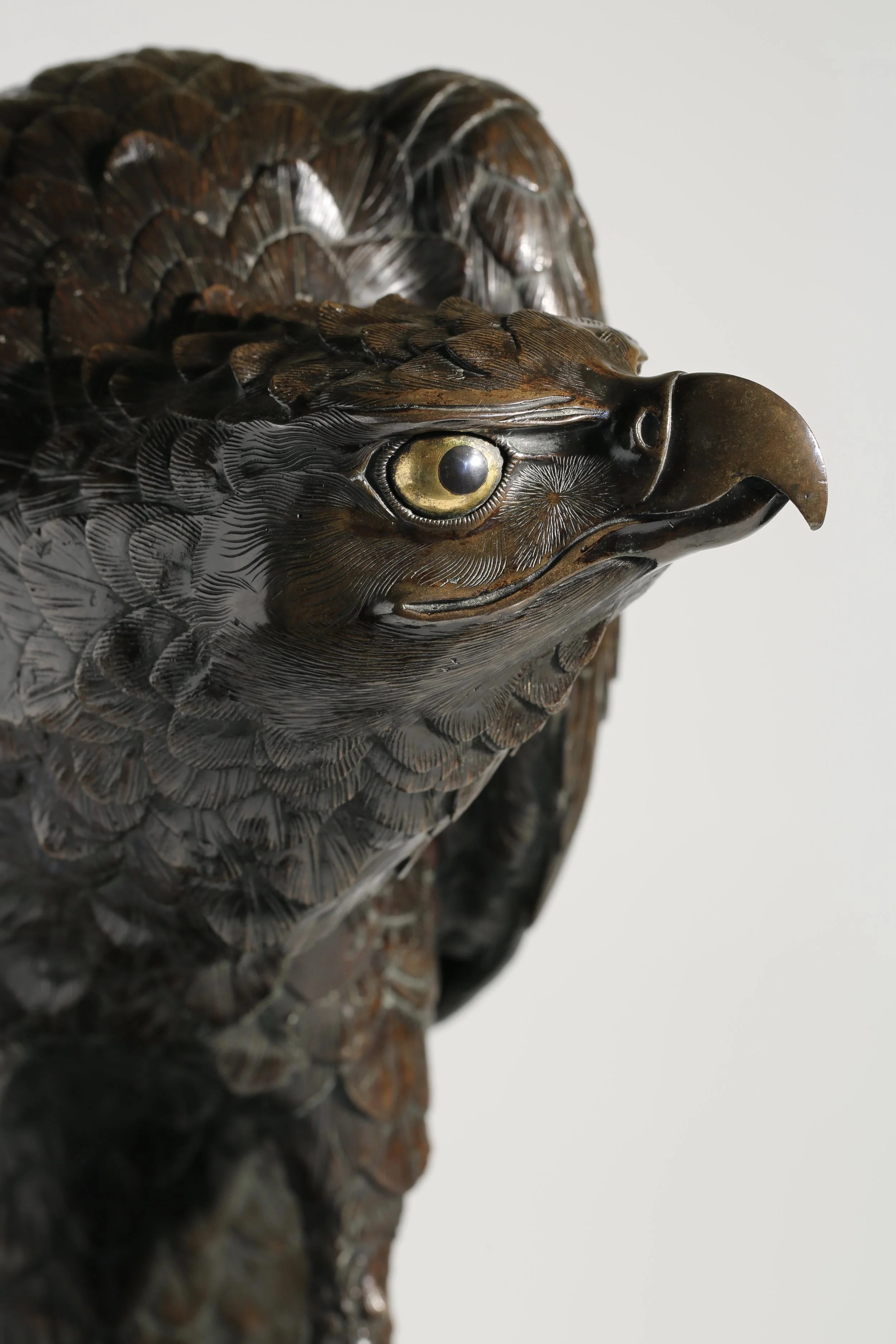 Meiji bronze eagle