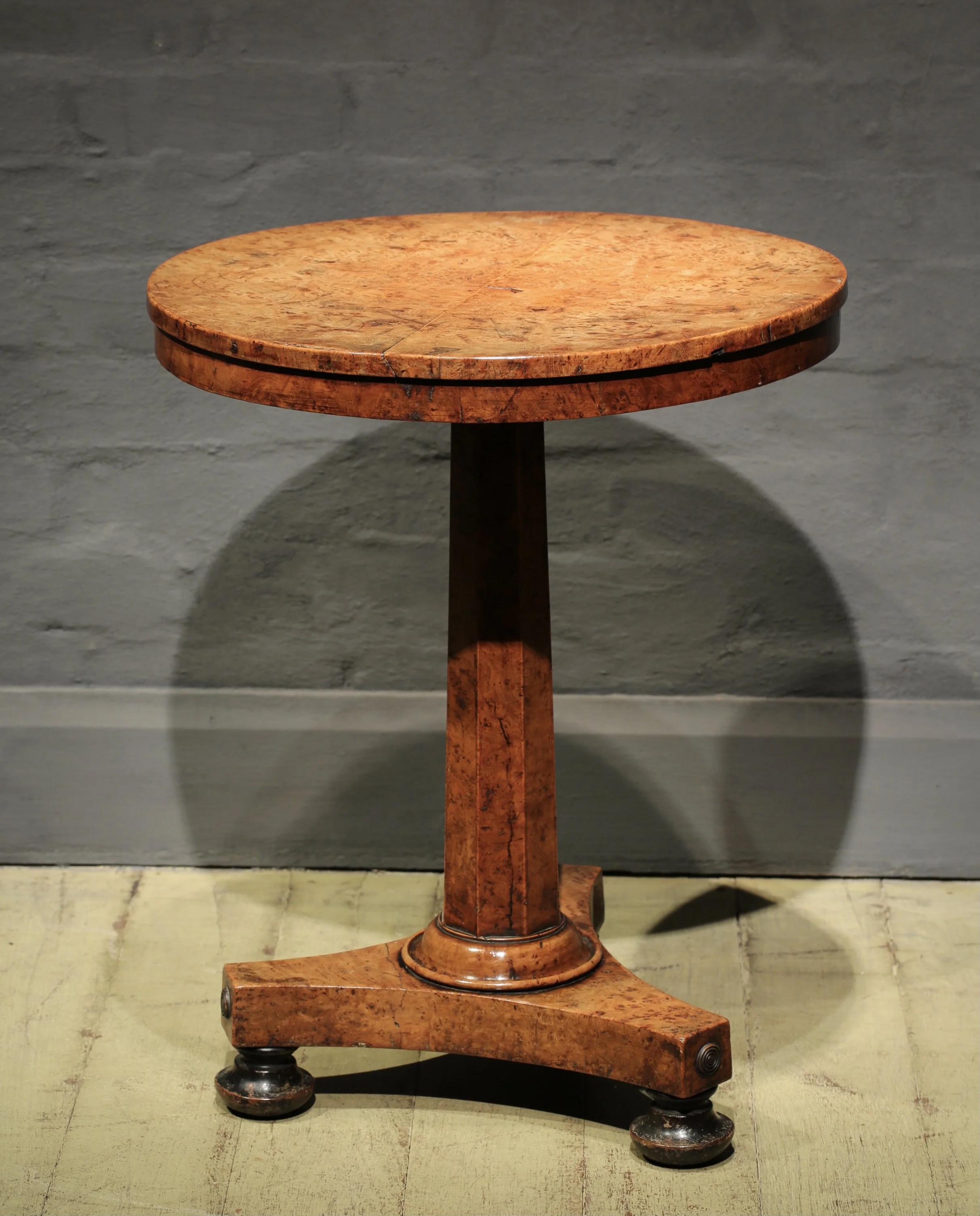 Burr elm occasional table
