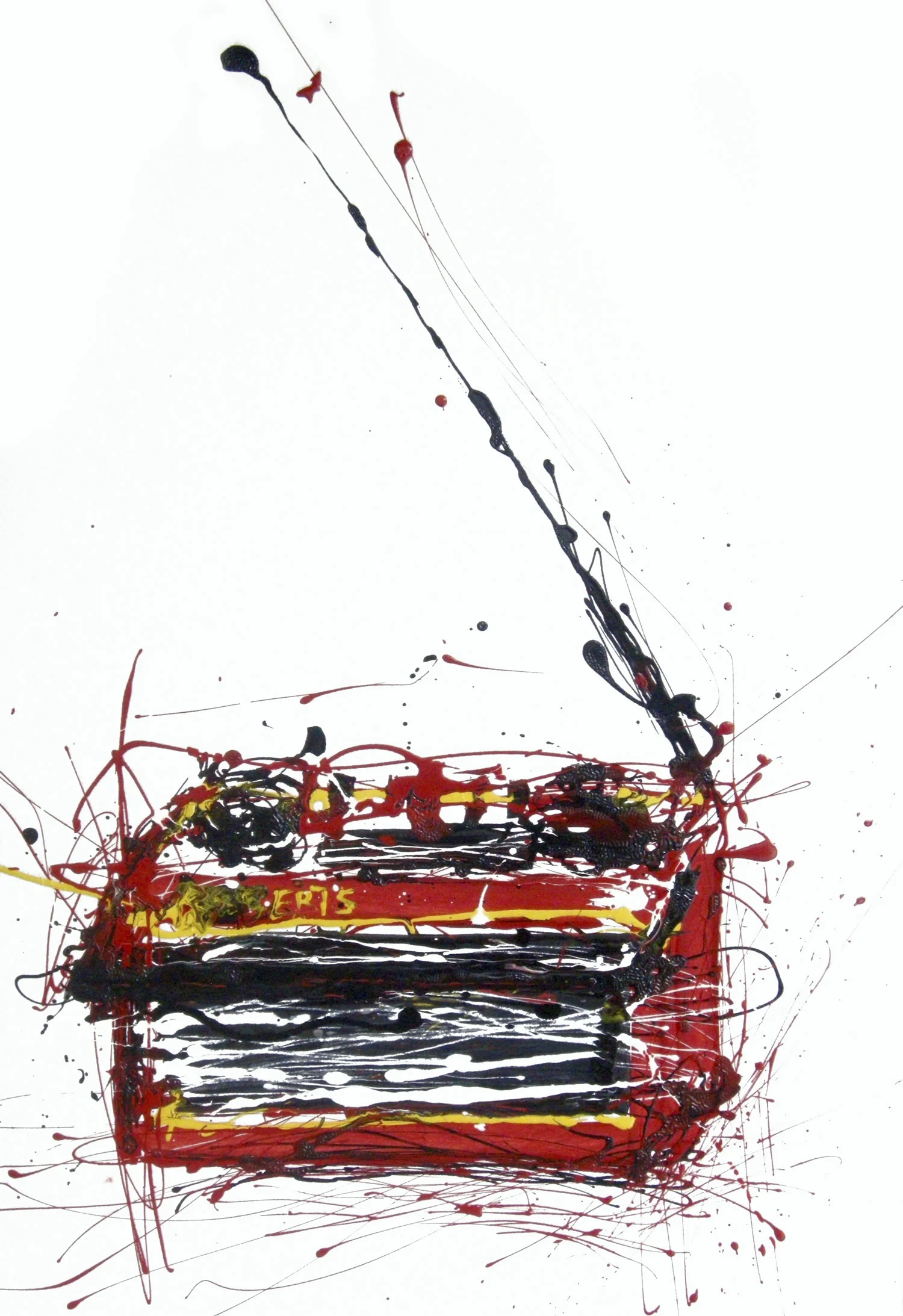 Roberts Industrial Paint on Paper 48 x 71 cm