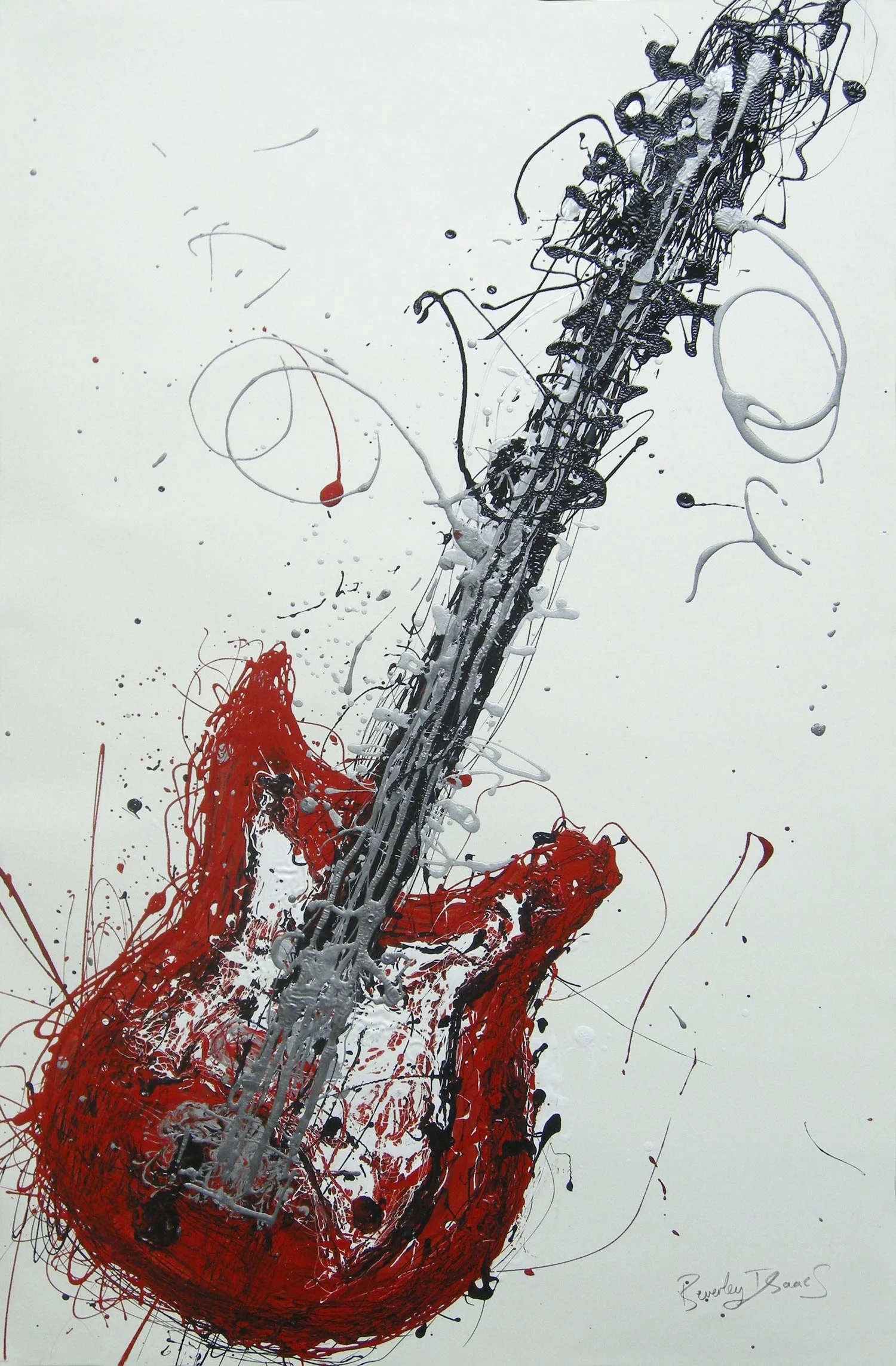 Vox 1964 Industrial Paint on Paper 57 x 87 cm