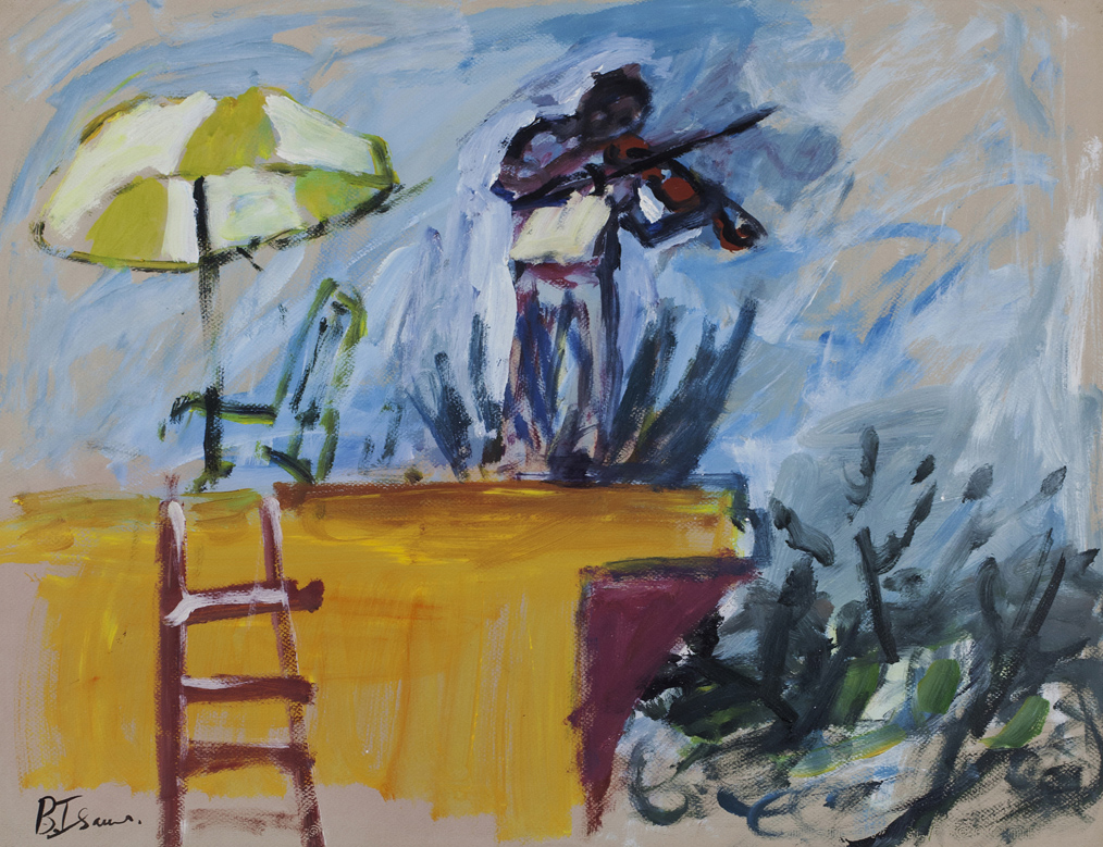 FIDDLER ON THE ROOF Acrylic on Canson Paper |65 x 50 cm | 2010