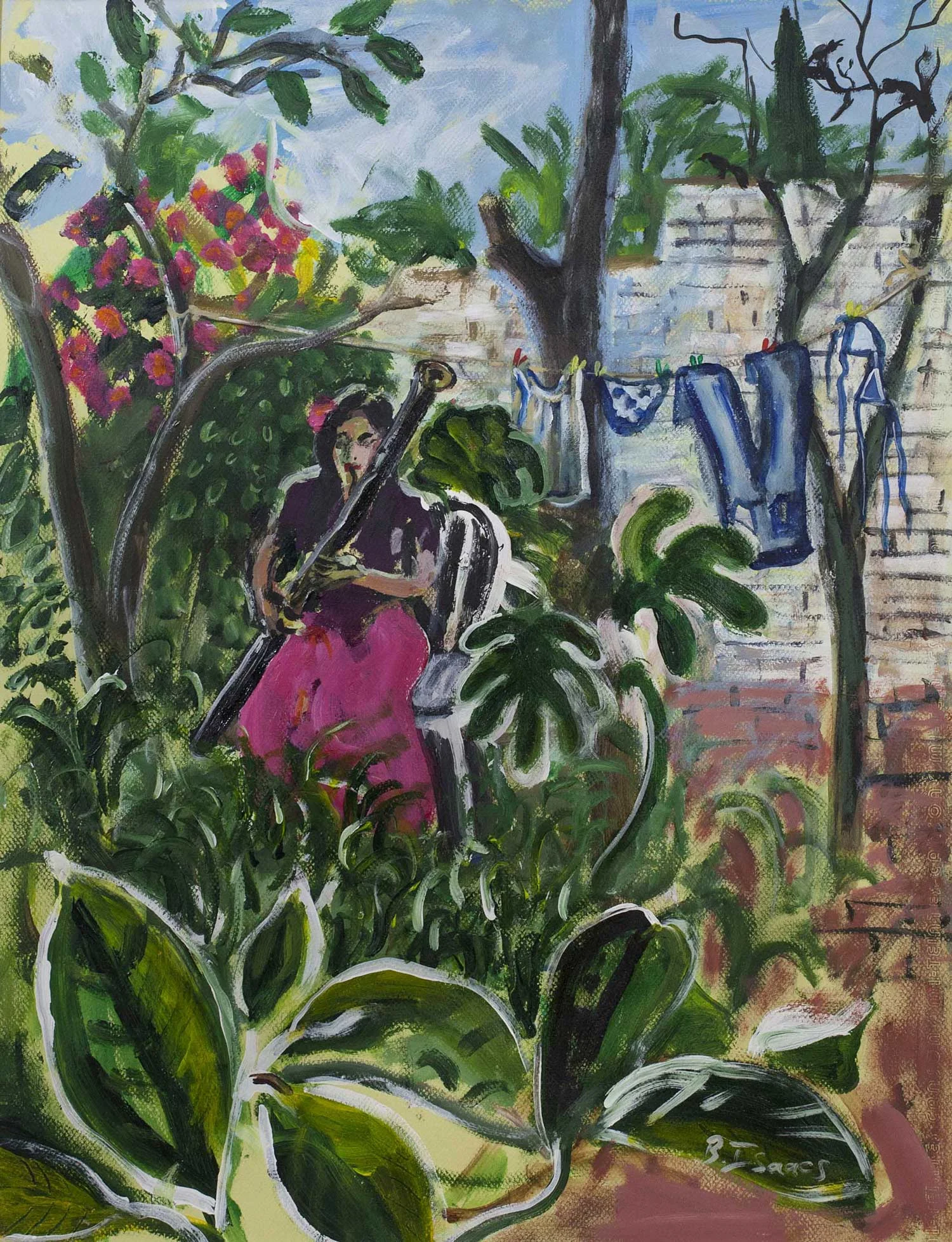 MUSIC TO B Acrylic on Canson Paper | 74 x 81.5 cm (framed) | 2010