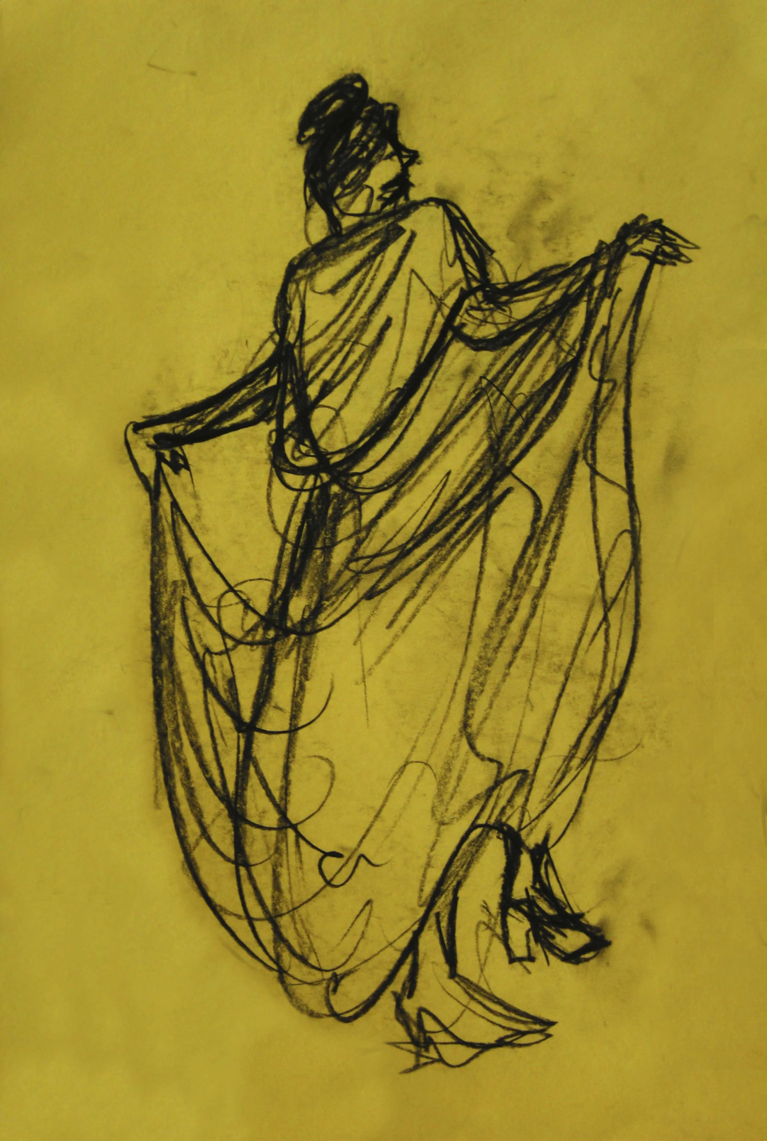FANDANGO Charcoal on paper | 32 x 41 cm | 2008
