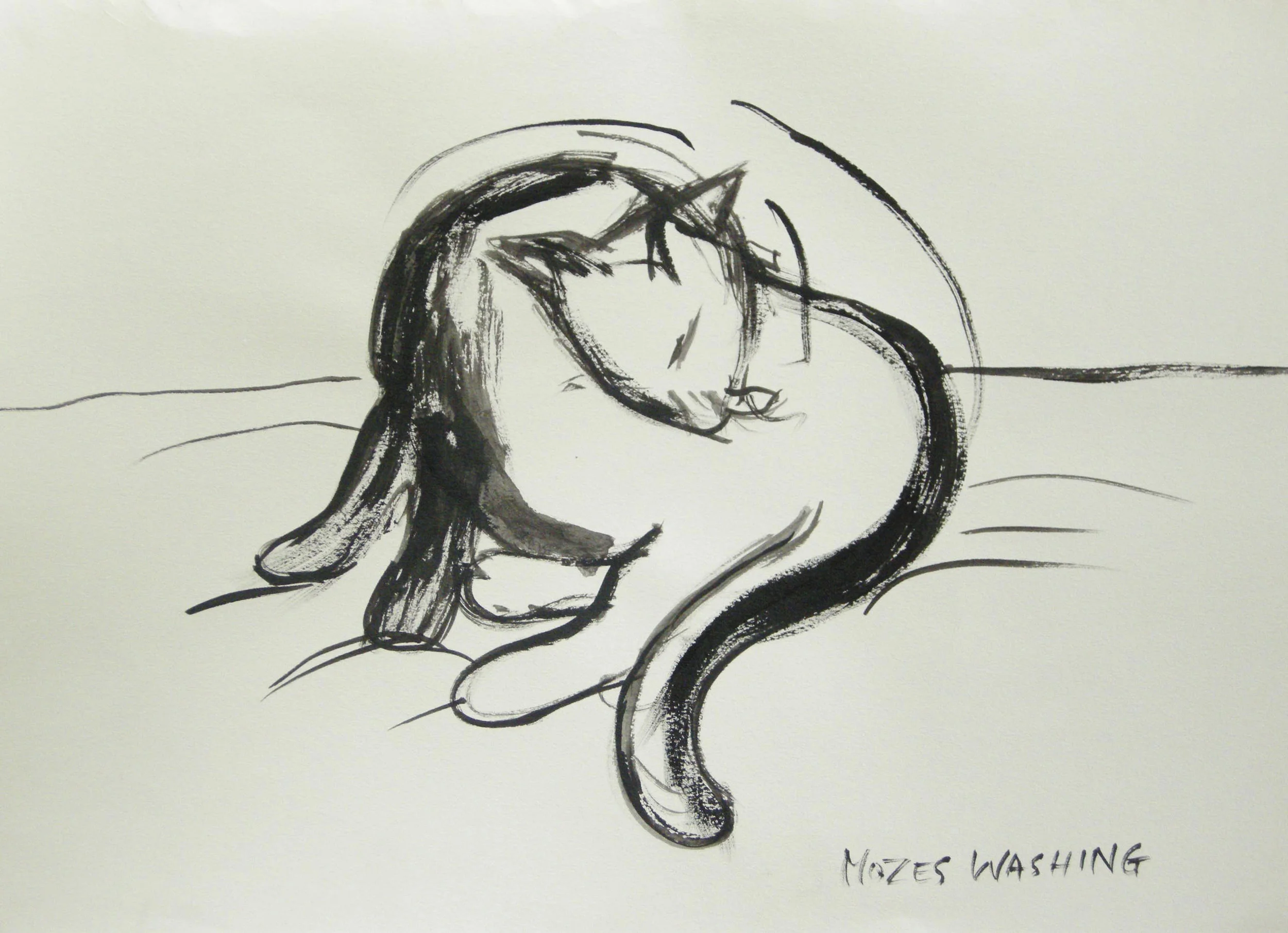 MO' WASHING Brush and Ink on Paper | 2006 (Original only available)