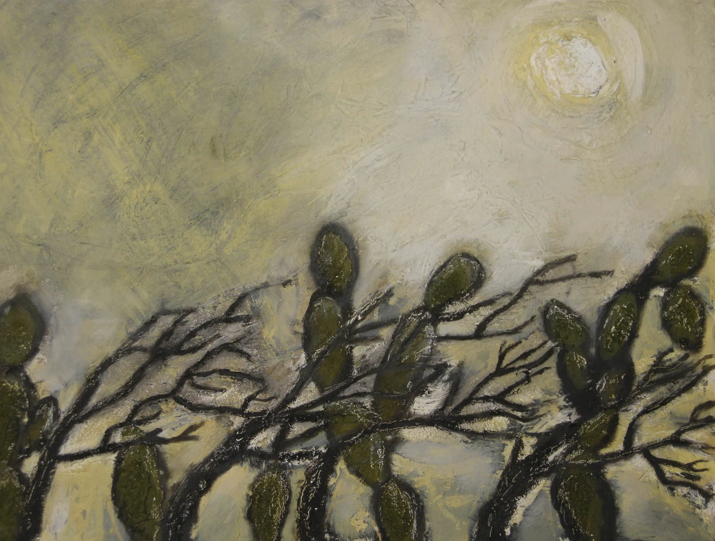 WINDY DAY IN SALINA CRUZ Oil and Acrylic on Wood | 35.5 x 25.5 cm | 2009 Buy Framed 