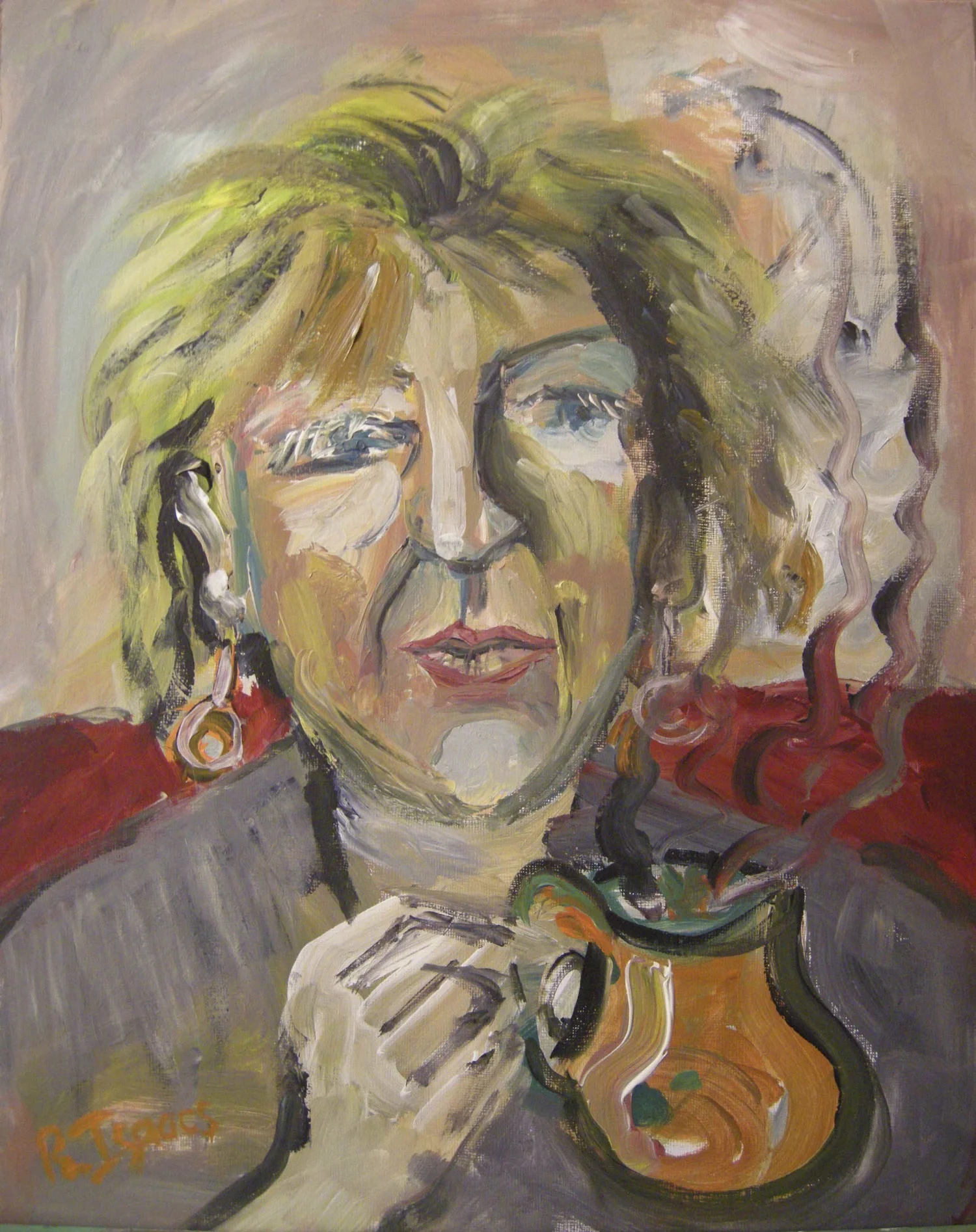 A NATTER AND A CUPPA Acrylic on Canvass Board | 40 x 50 cm | 2012