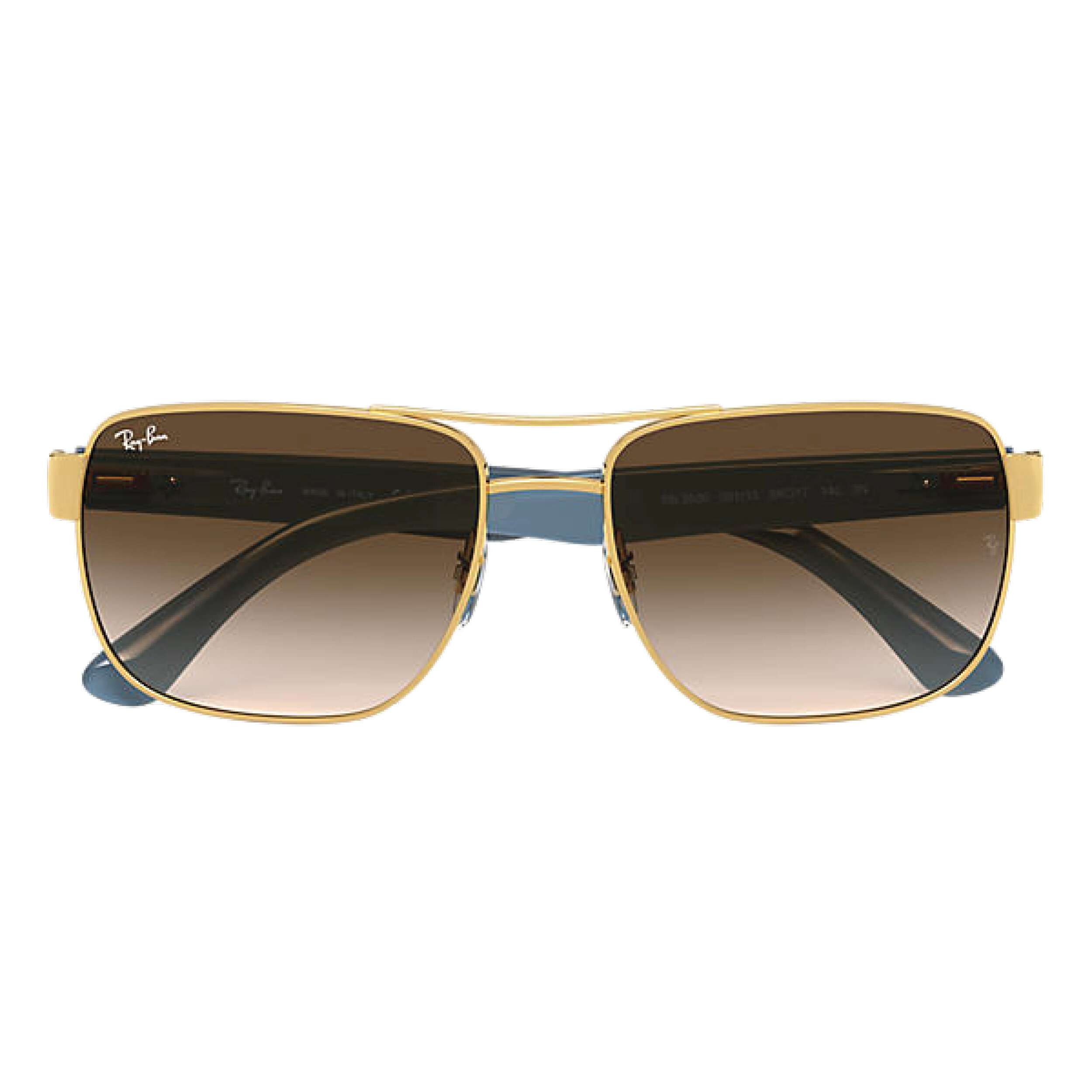 ray ban gold brown gradient