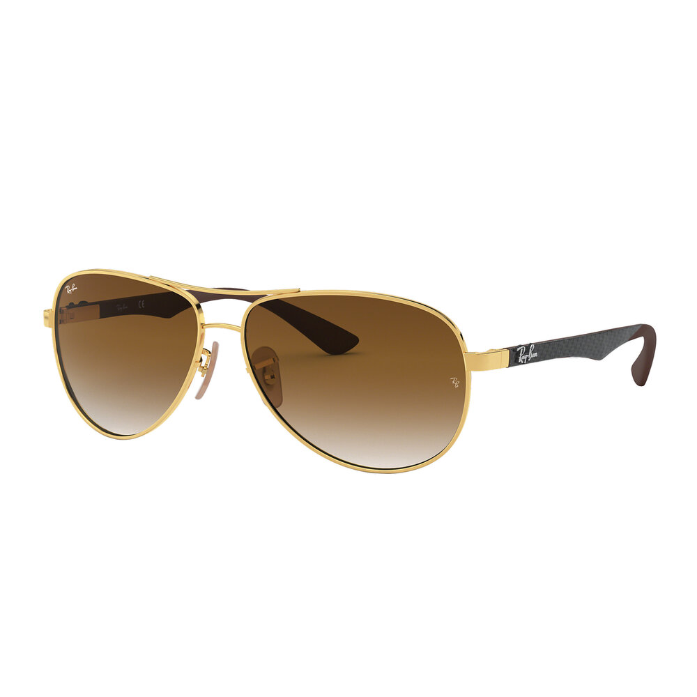 Ray-Ban RB8313, 001/51, Gold/Brown, 61