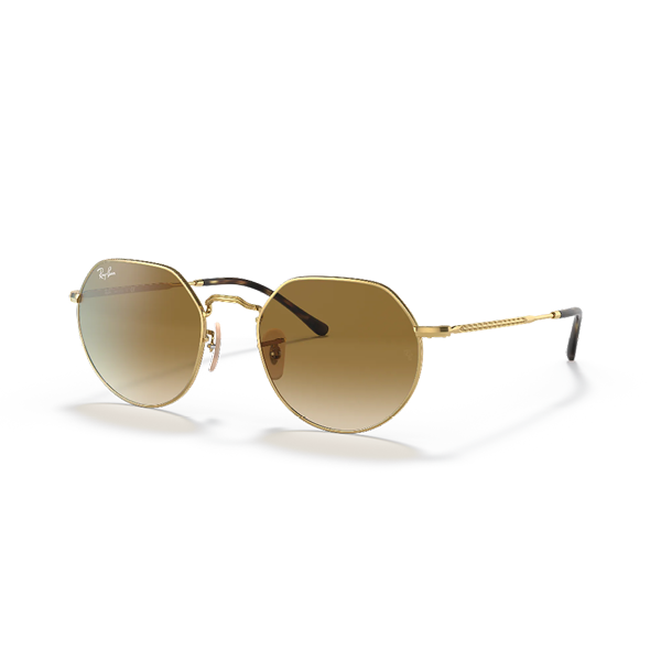 Ray-Ban RB3565 Jack, Gold/Brown Gradient, 55