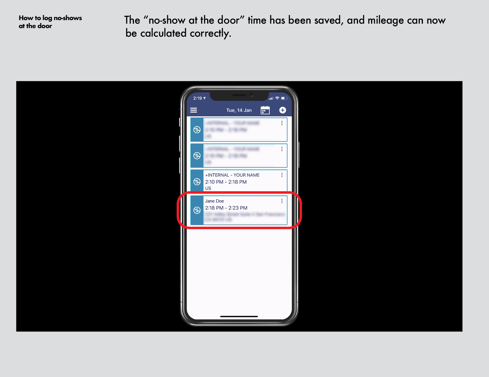 How to log no shows at the door iOS.png
