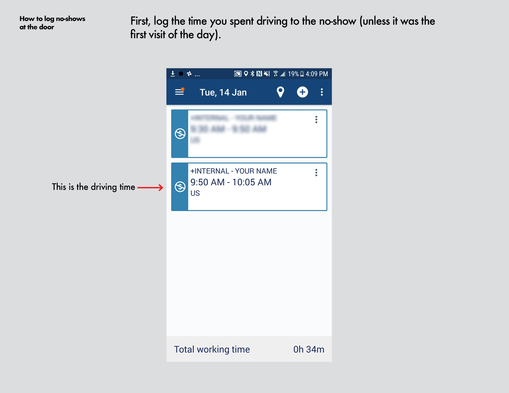 How to log no shows at the door Android4.png