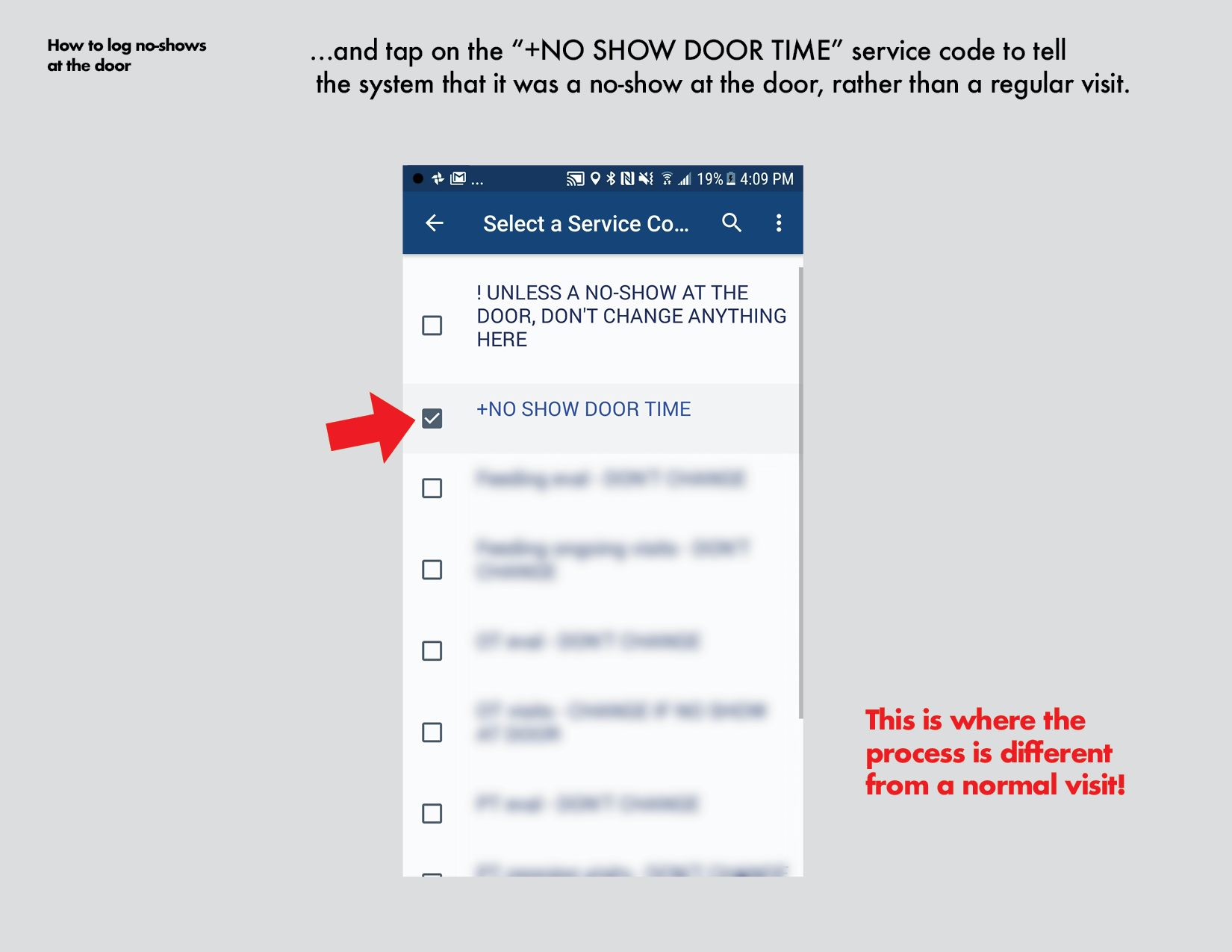 How to log no shows at the door Android.png